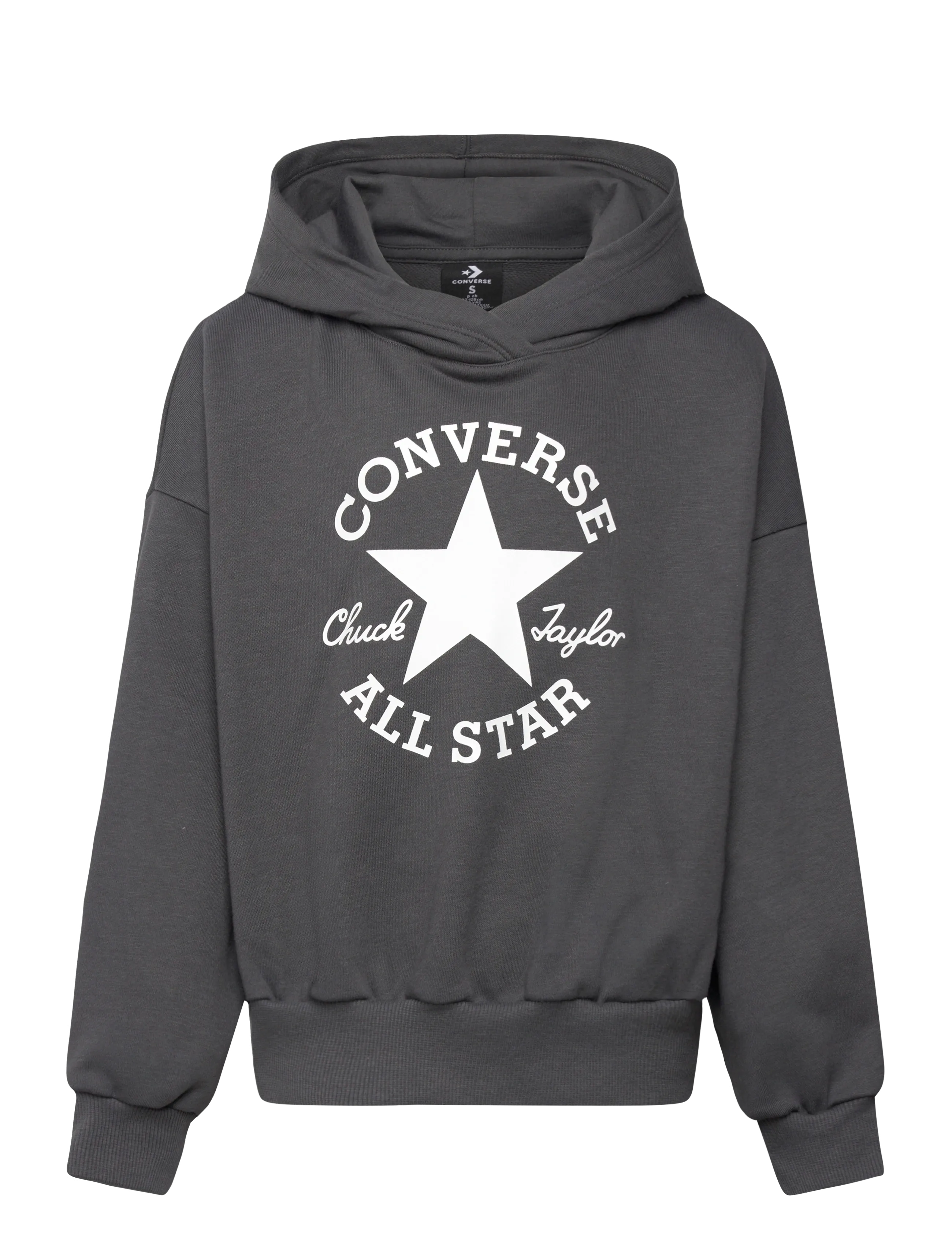Converse PULL-OVER HOODY - Sportiska stila džemperi - DARK MATTER / grey