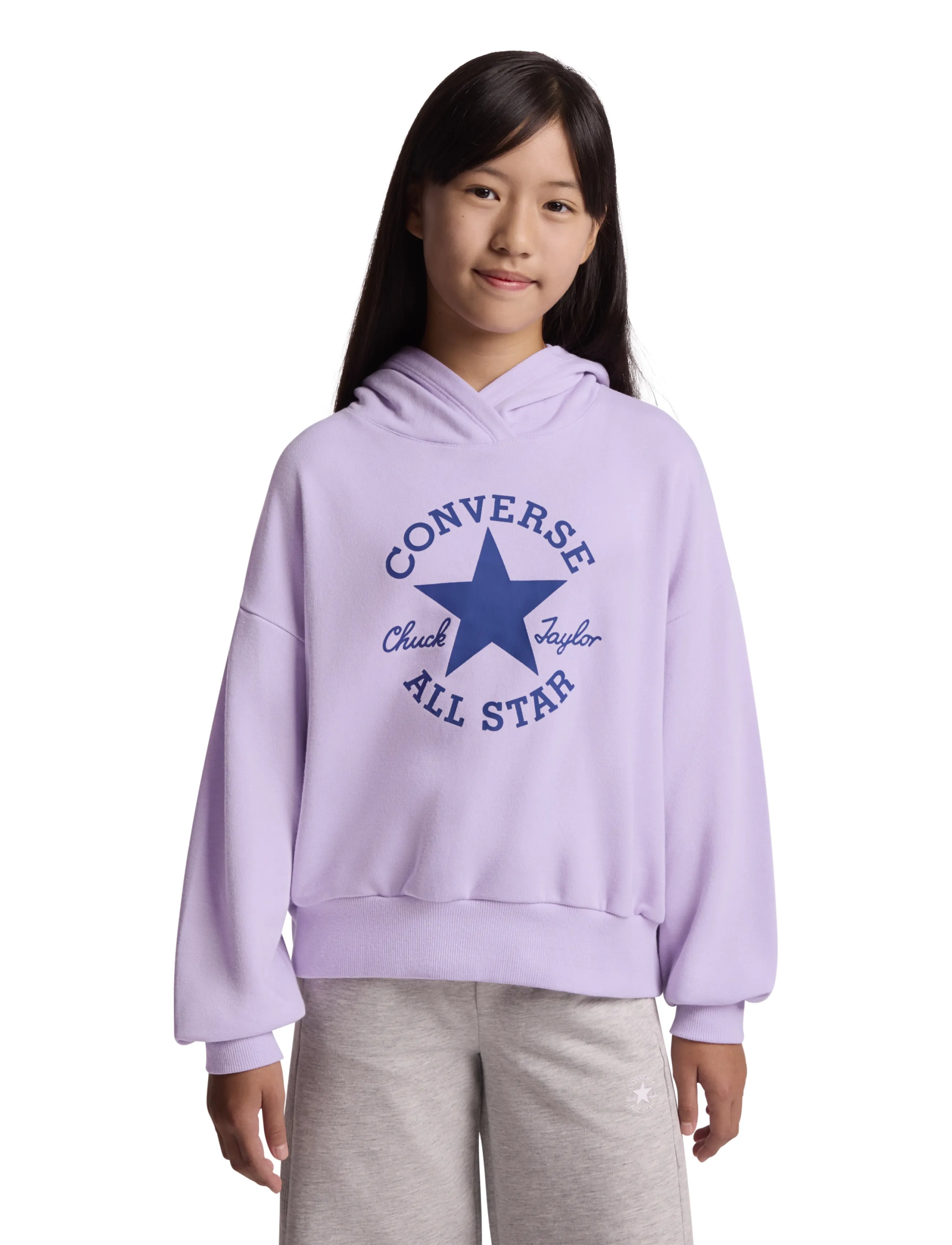 Converse PULL-OVER HOODY - Kapuzenpullover - LAVENDER LATTE / purple