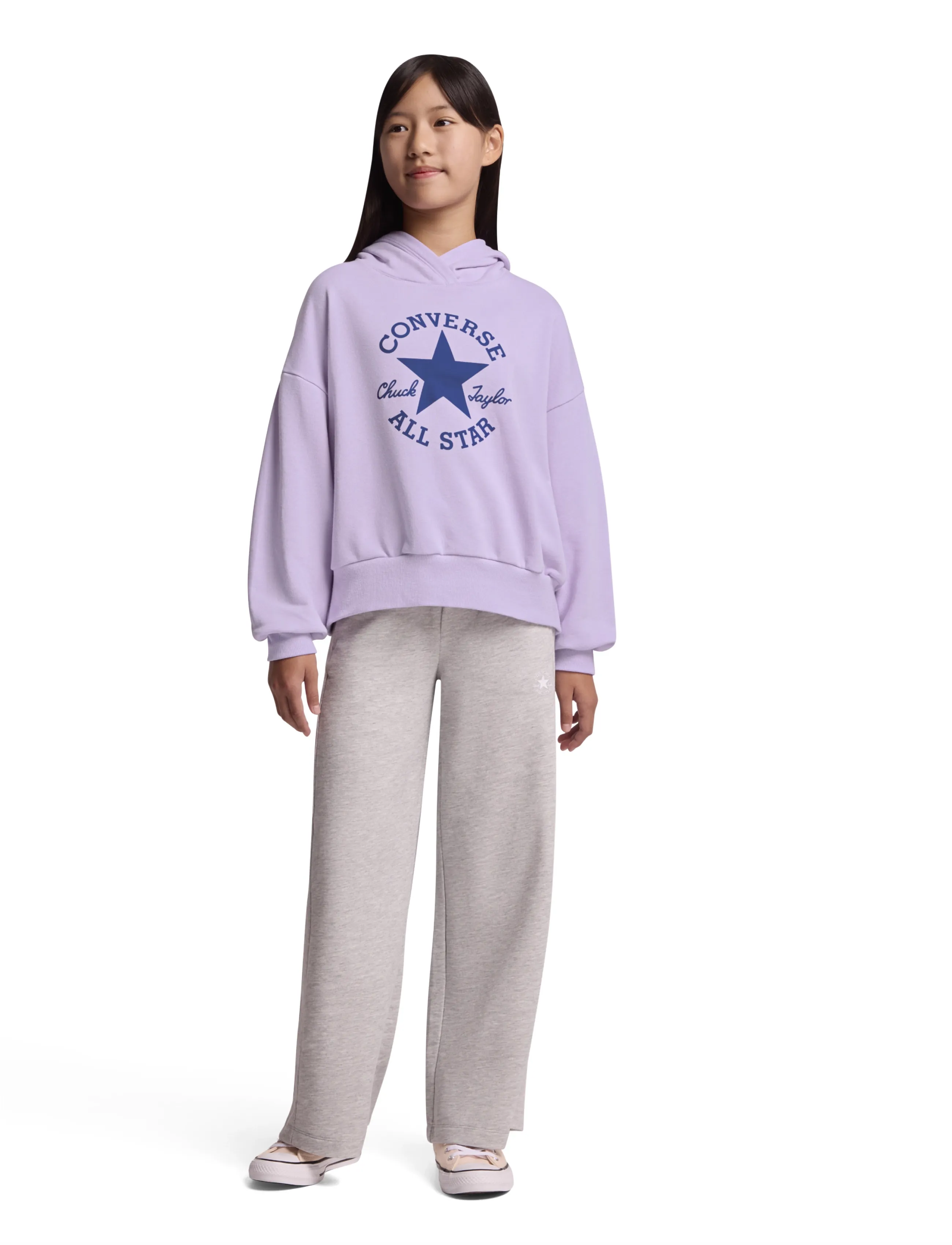 Converse - PULL-OVER HOODY - hoodies - lavender latte - 4