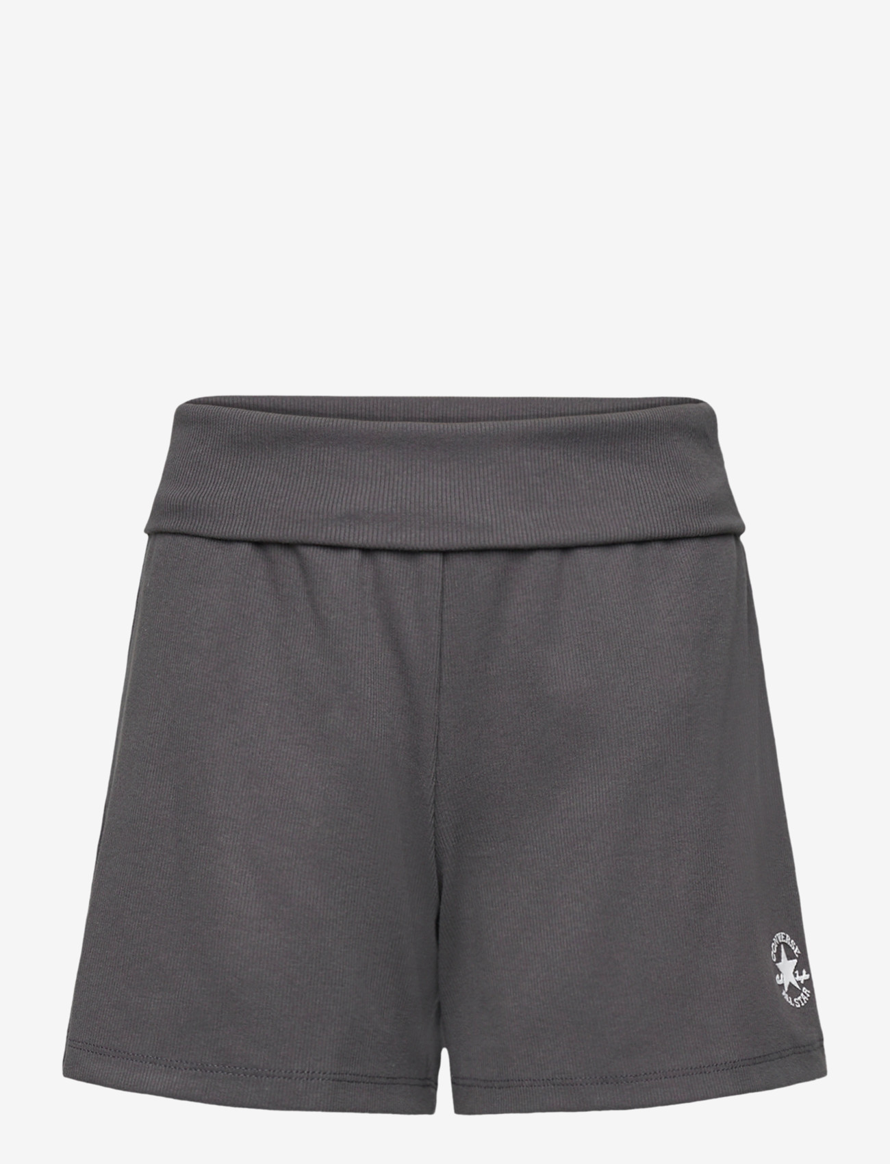 Converse - CNVG RIBBED SHORT W FOLDDOWN W - sport-shorts - black - 0