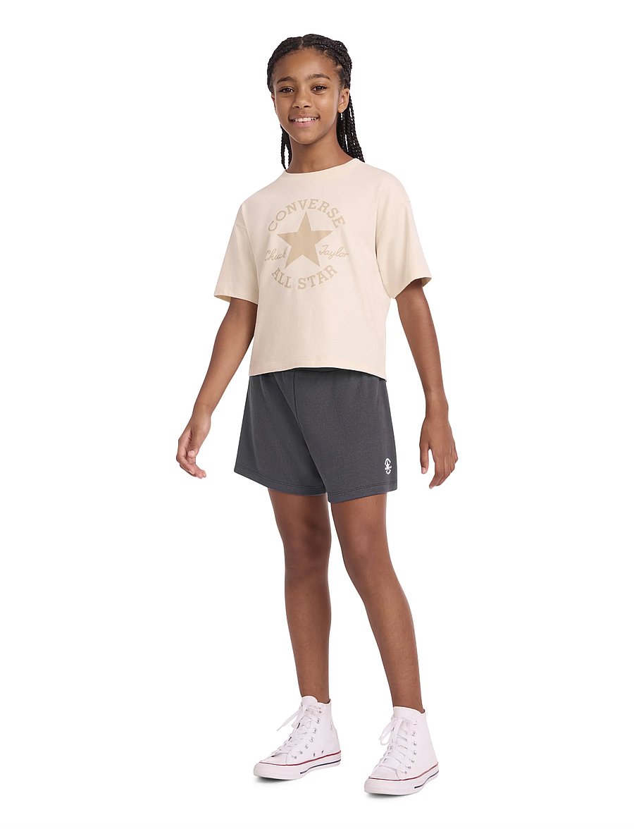 Converse - CNVG RIBBED SHORT W FOLDDOWN W - sport-shorts - black - 4