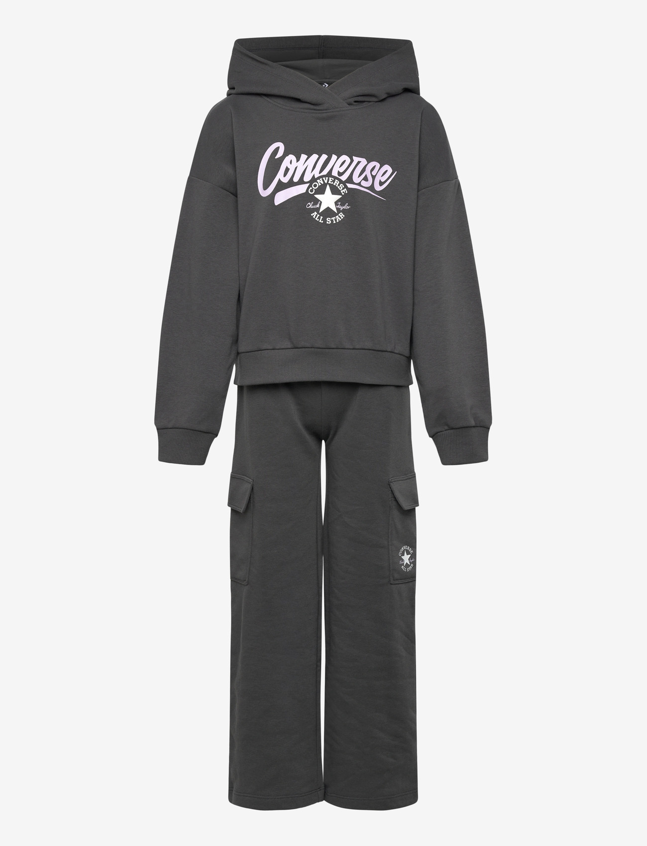 Converse - CNVG HOODIE AND CARGO PANT SET - joggingsæt & matchende sæt - black - 0