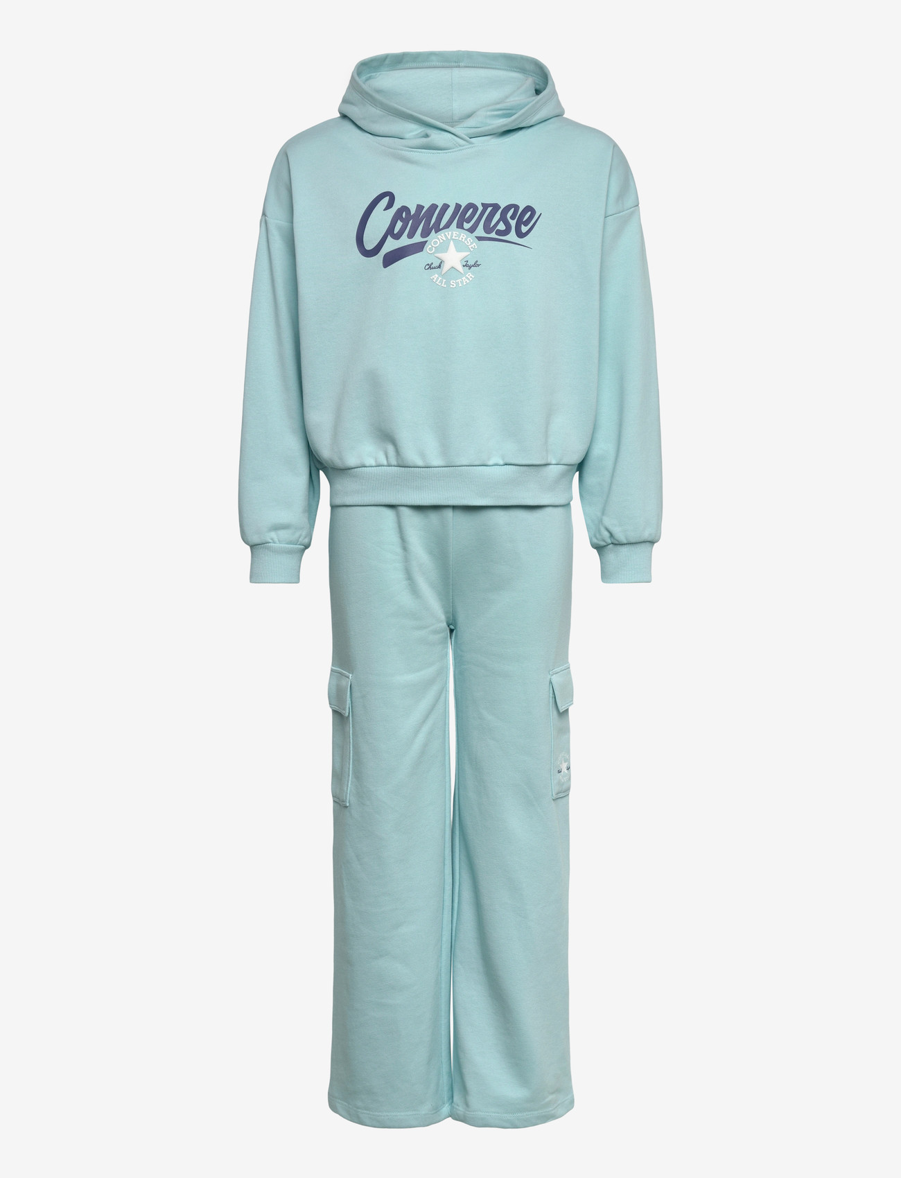 Converse - CNVG HOODIE AND CARGO PANT SET - joggingsæt & matchende sæt - grey - 0