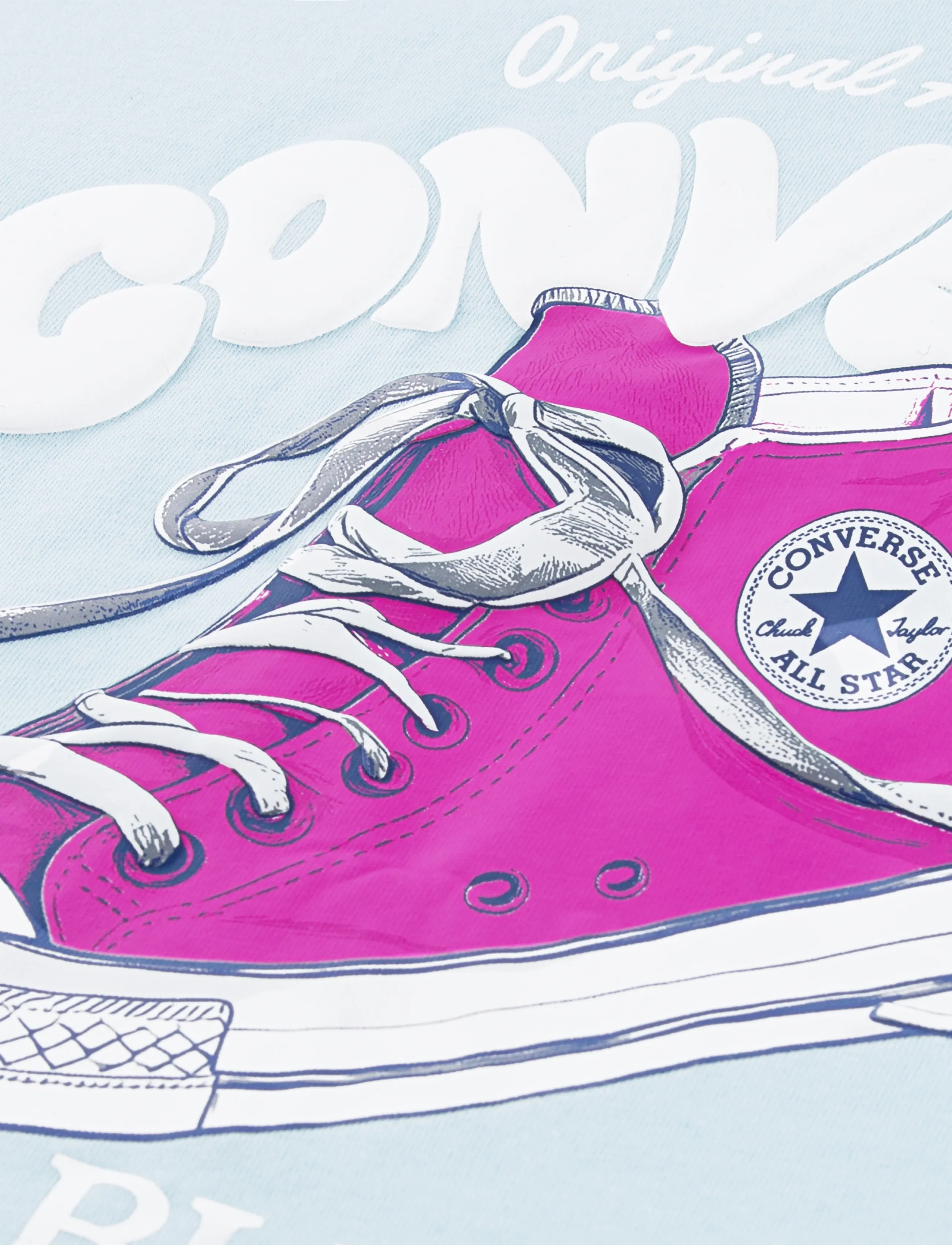 Converse - CNVG SNEAKER GRAPHIC BF TEE - kortærmede t-shirts - grey - 3