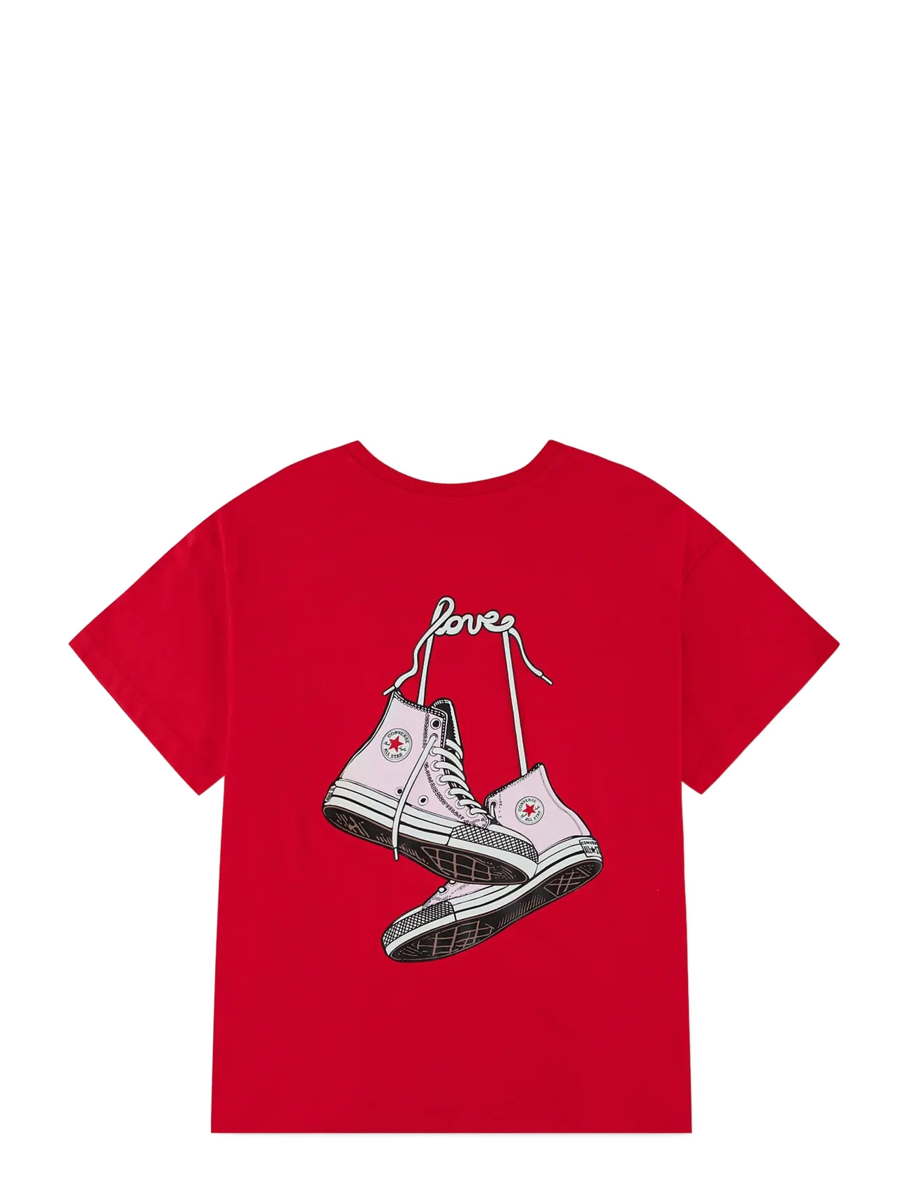 Converse - S/S TEE - kortärmade t-shirts - converse red - 1