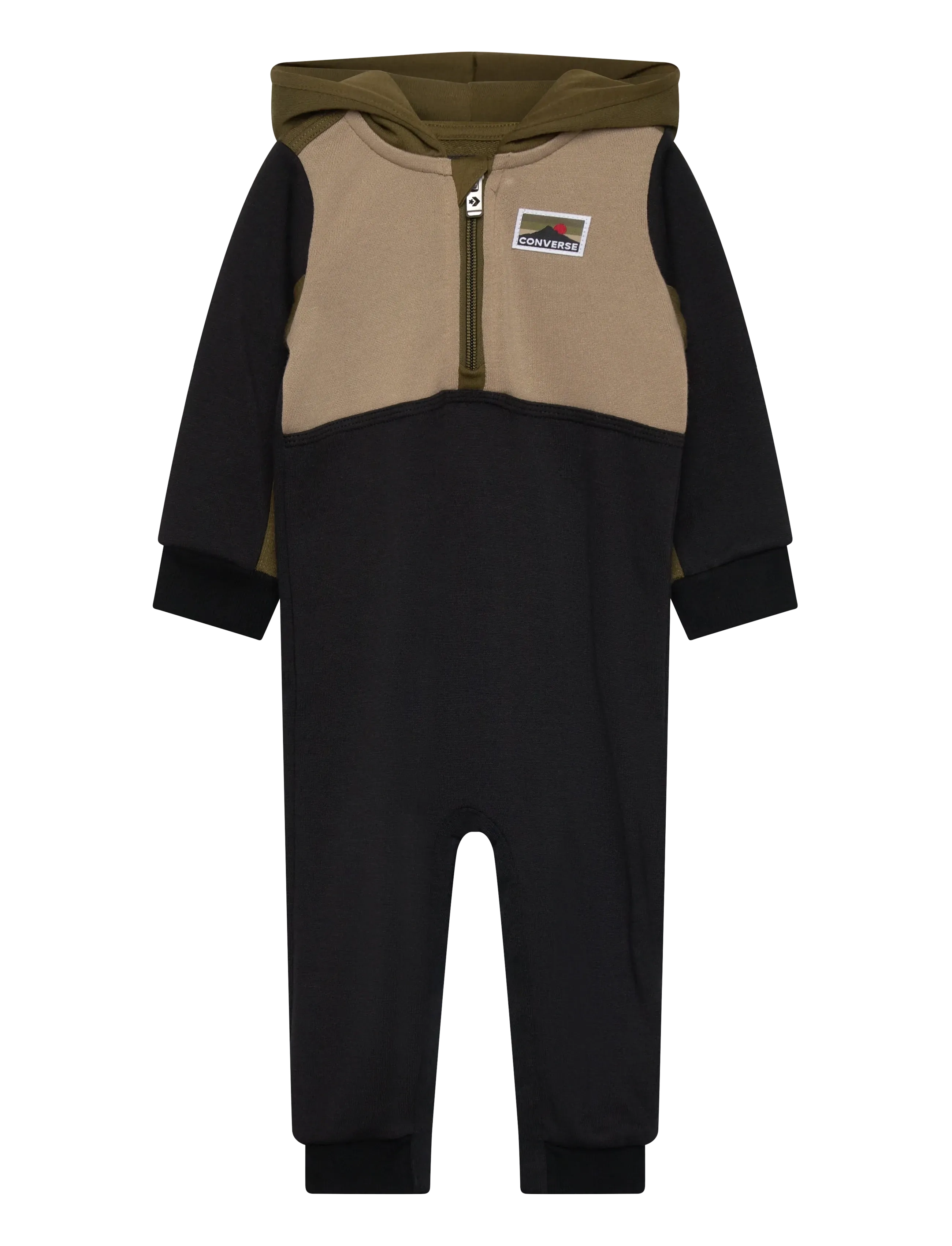 Converse Co-Coverall, Børn, Hætte Overall, Sort, Str: 80/86CM