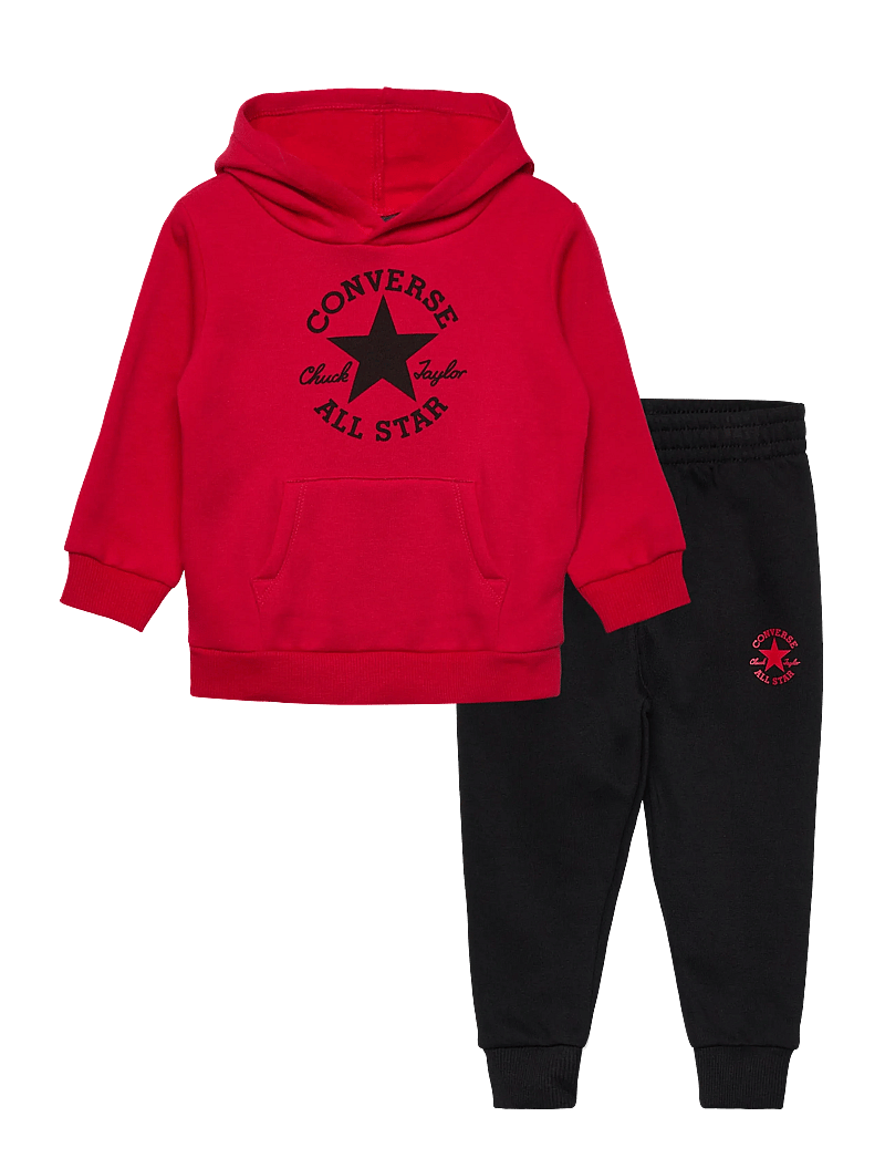 Converse - F8-FLEECE PANT SET - trainingsanzug - black - 0