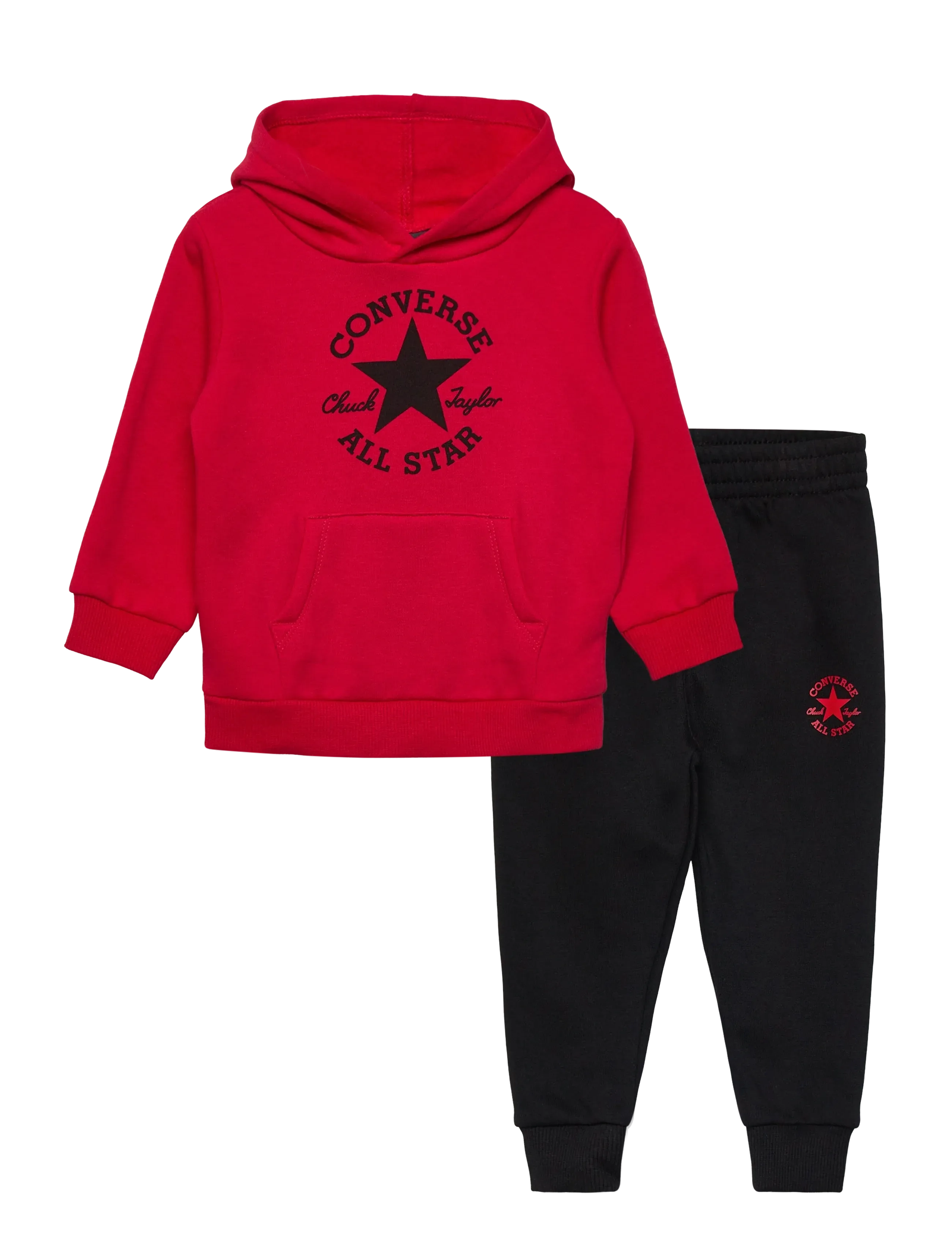 Converse F8-FLEECE PANT SET - 4 for 3 - BLACK / red