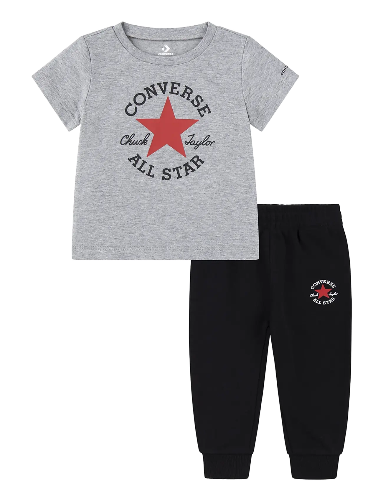Converse Ph-Pant Set, 86/92 cm, Black, Sport > Sæt Med Kortærmet T-Shirt, Børn