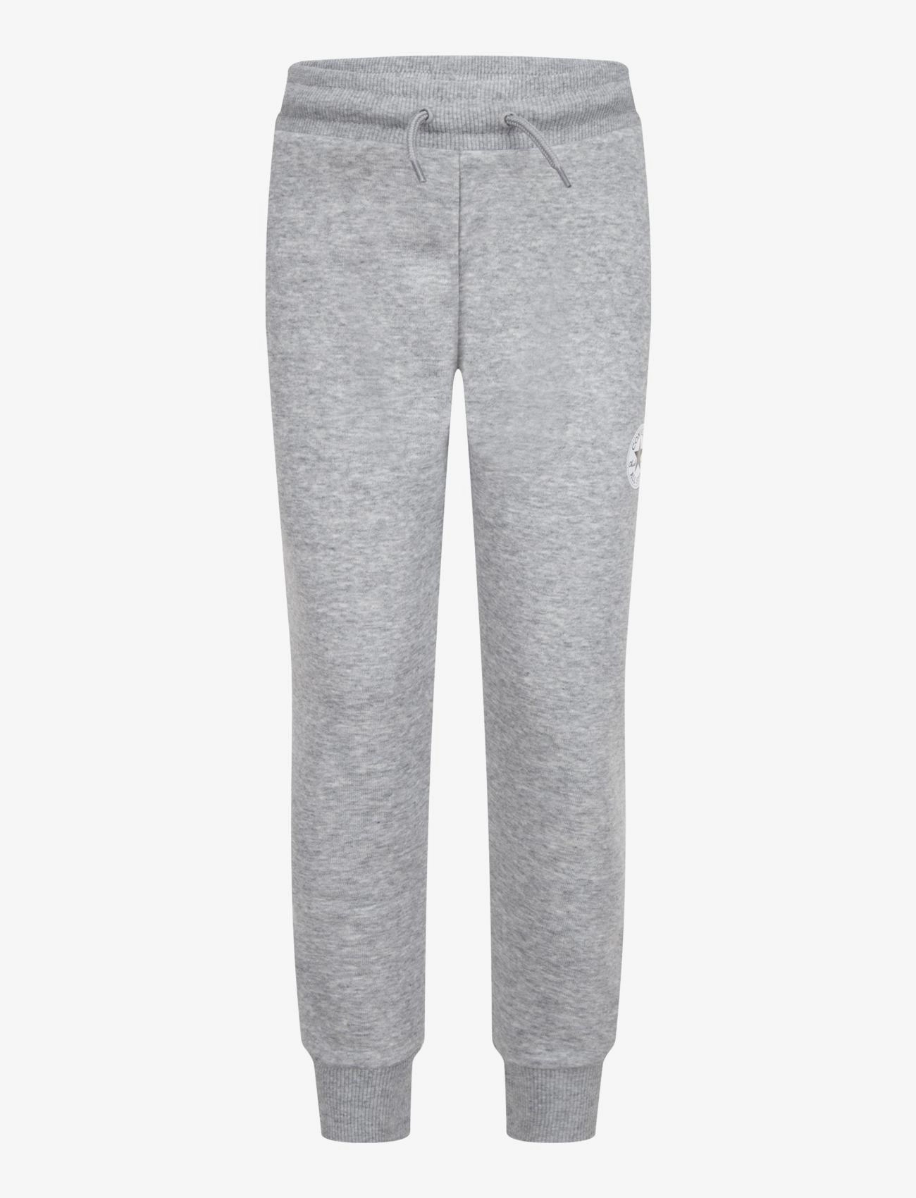 Converse FP-FLEECE/TERRY PANT - CONVERSE - DK GREY HEATHER / BLACK / grey