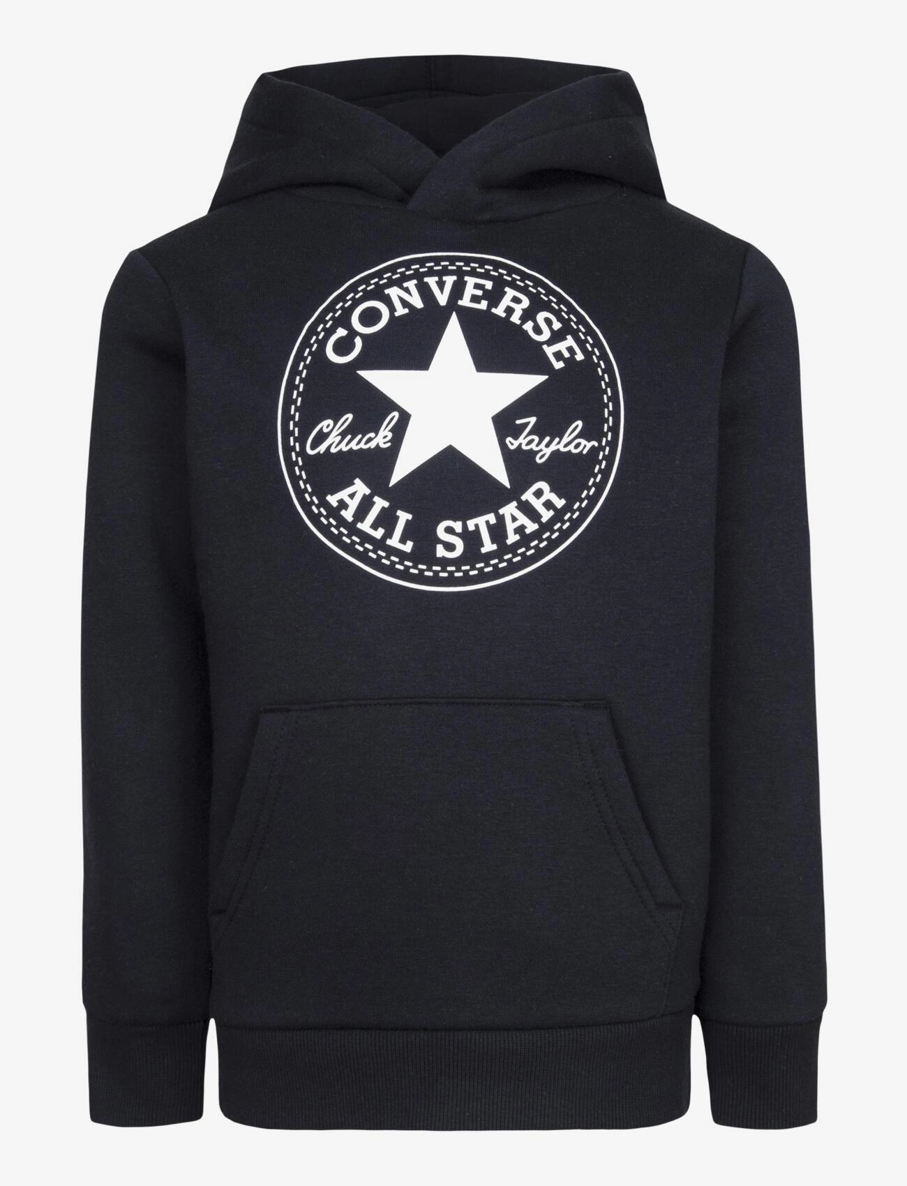 Converse Po-Pull-Over Hoody, 110-116, Sweatshirts & Hoodies, Schwarz - Kinder