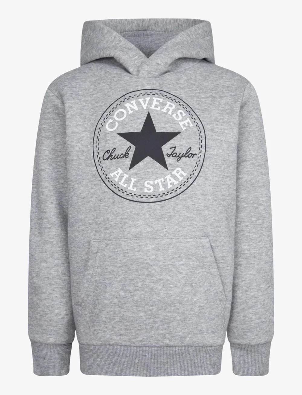 Converse - PO-PULL-OVER HOODY - hettupeysur - dk grey heather - 0