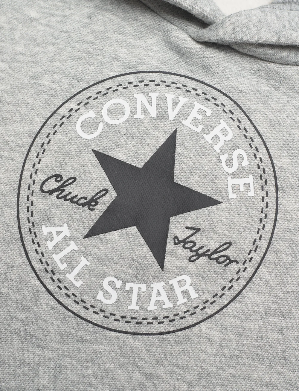 Converse - PO-PULL-OVER HOODY - hettupeysur - dk grey heather - 2