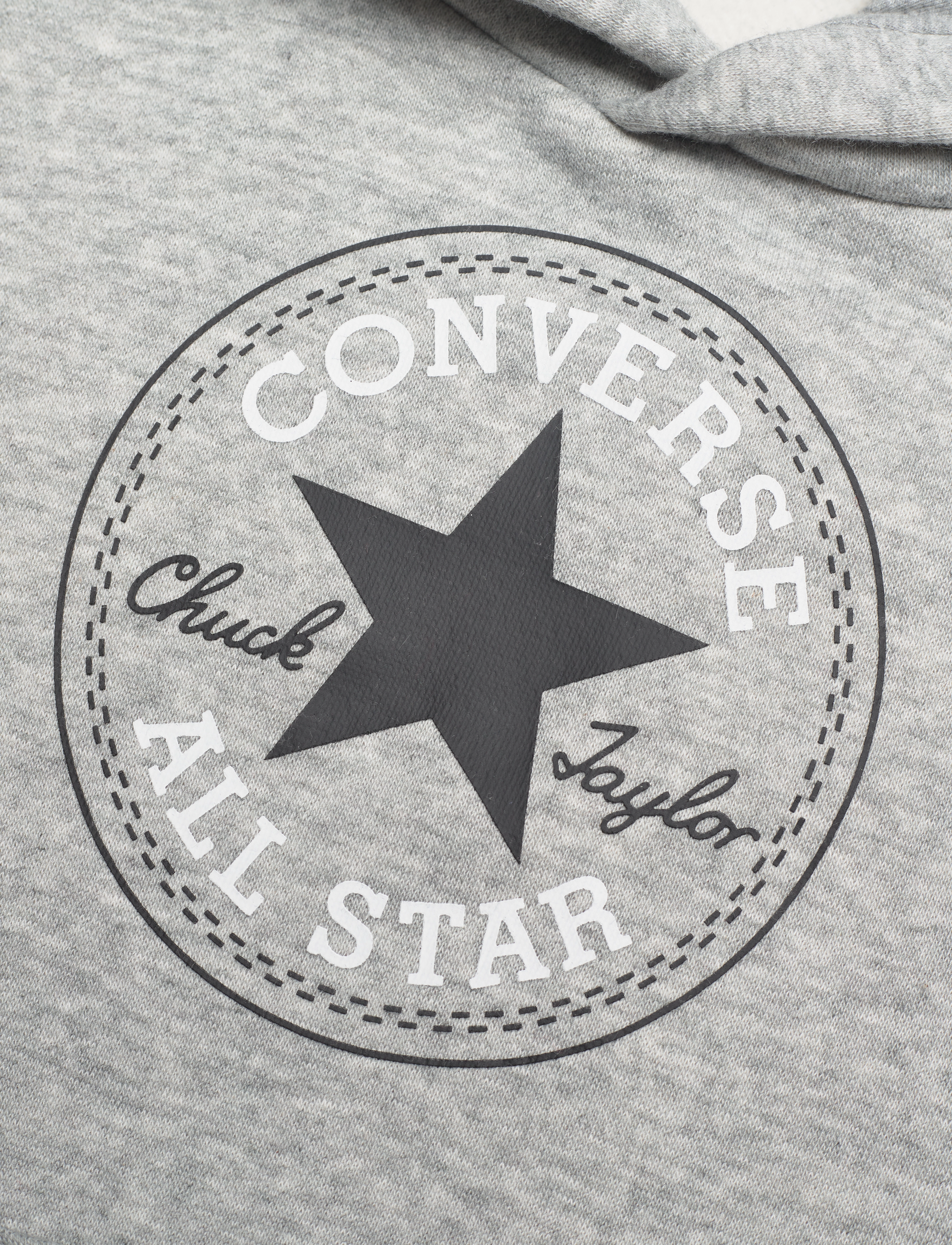 Converse - PO-PULL-OVER HOODY - hættetrøjer - dk grey heather - 2