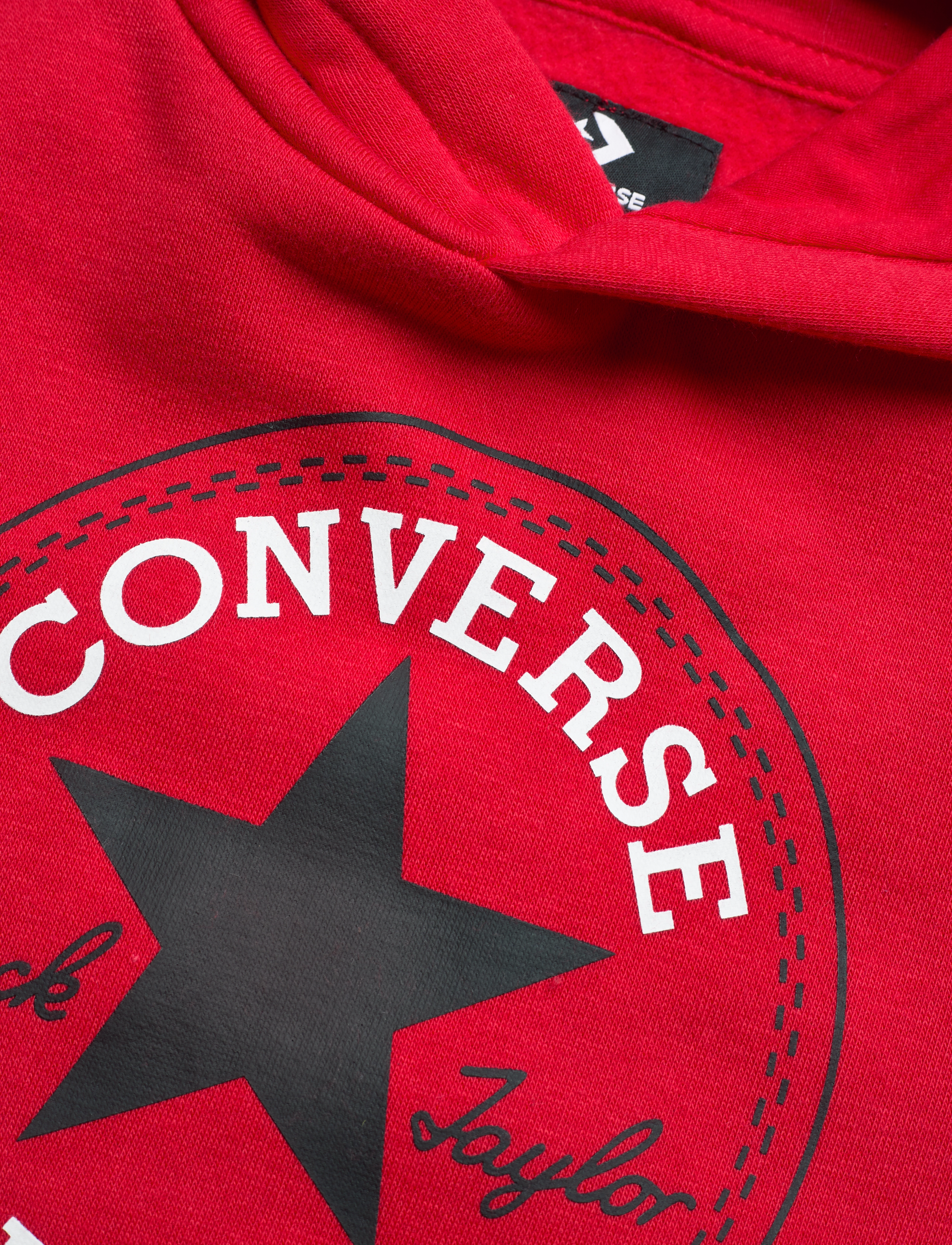 Converse - PO-PULL-OVER HOODY - hættetrøjer - university red - 2