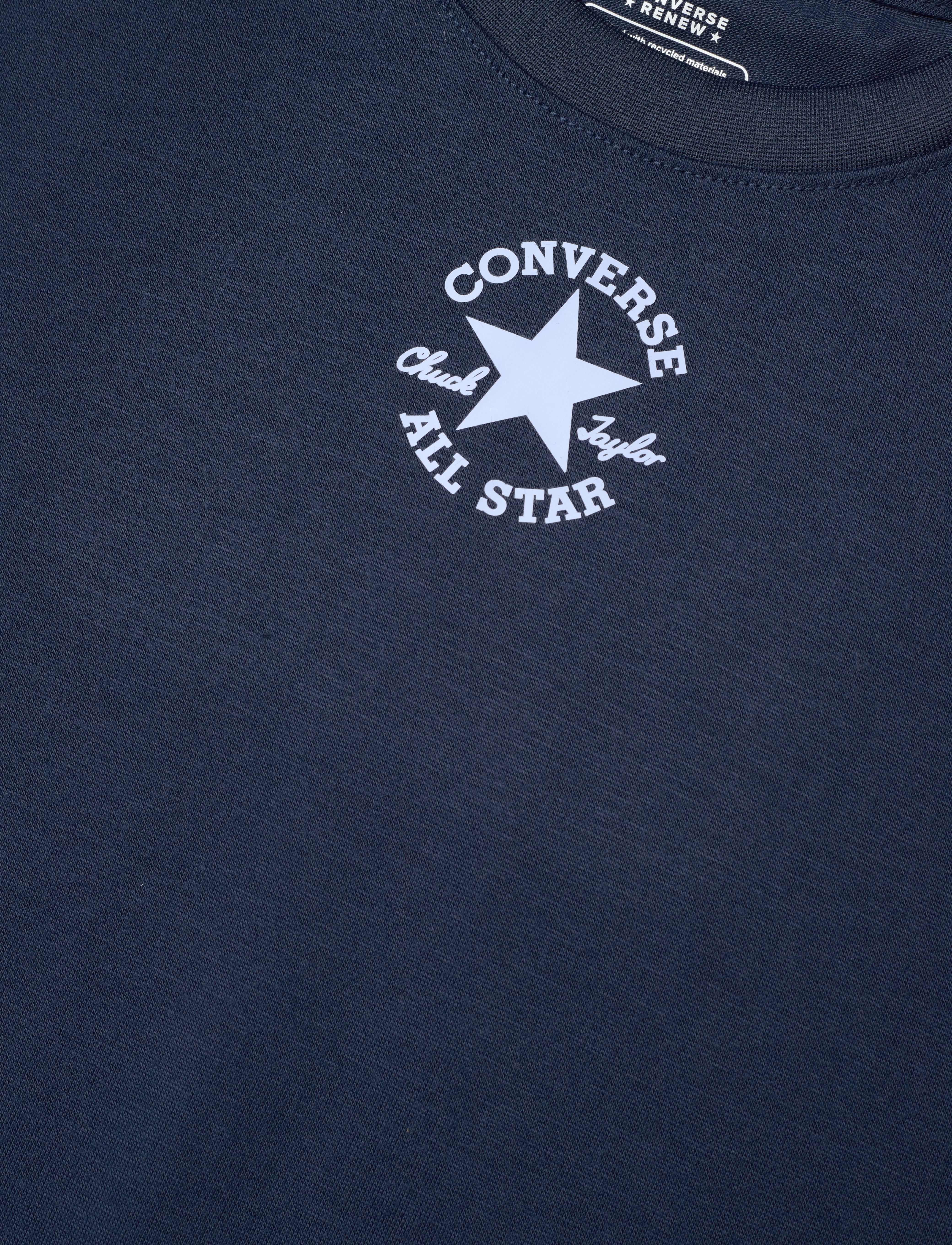 Converse - CNVN SUSTAINABLE CORE S/S TEE - short-sleeved t-shirts - converse navy - 2