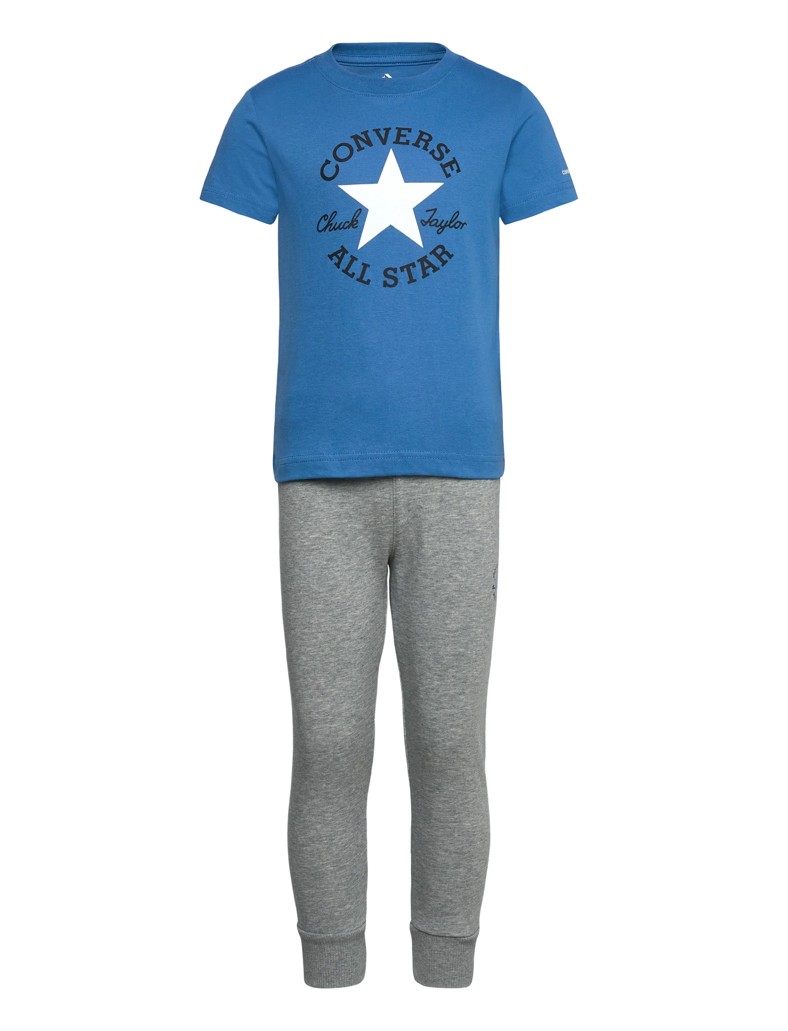 Converse Ph-Pant Set, 110 cm, Grey, Sæt > Sæt Med Kortærmet T-Shirt, Børn