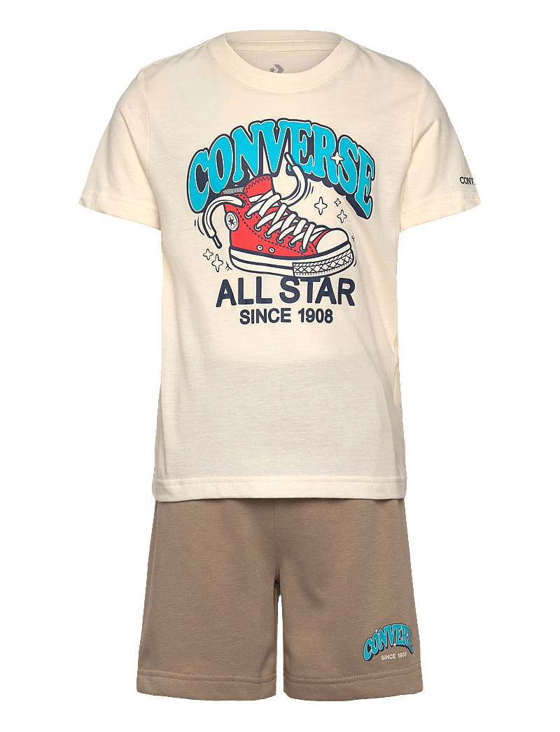 Converse - KS-KNIT SHORT SET - 2-osalised komplektid - vintage cargo - 0