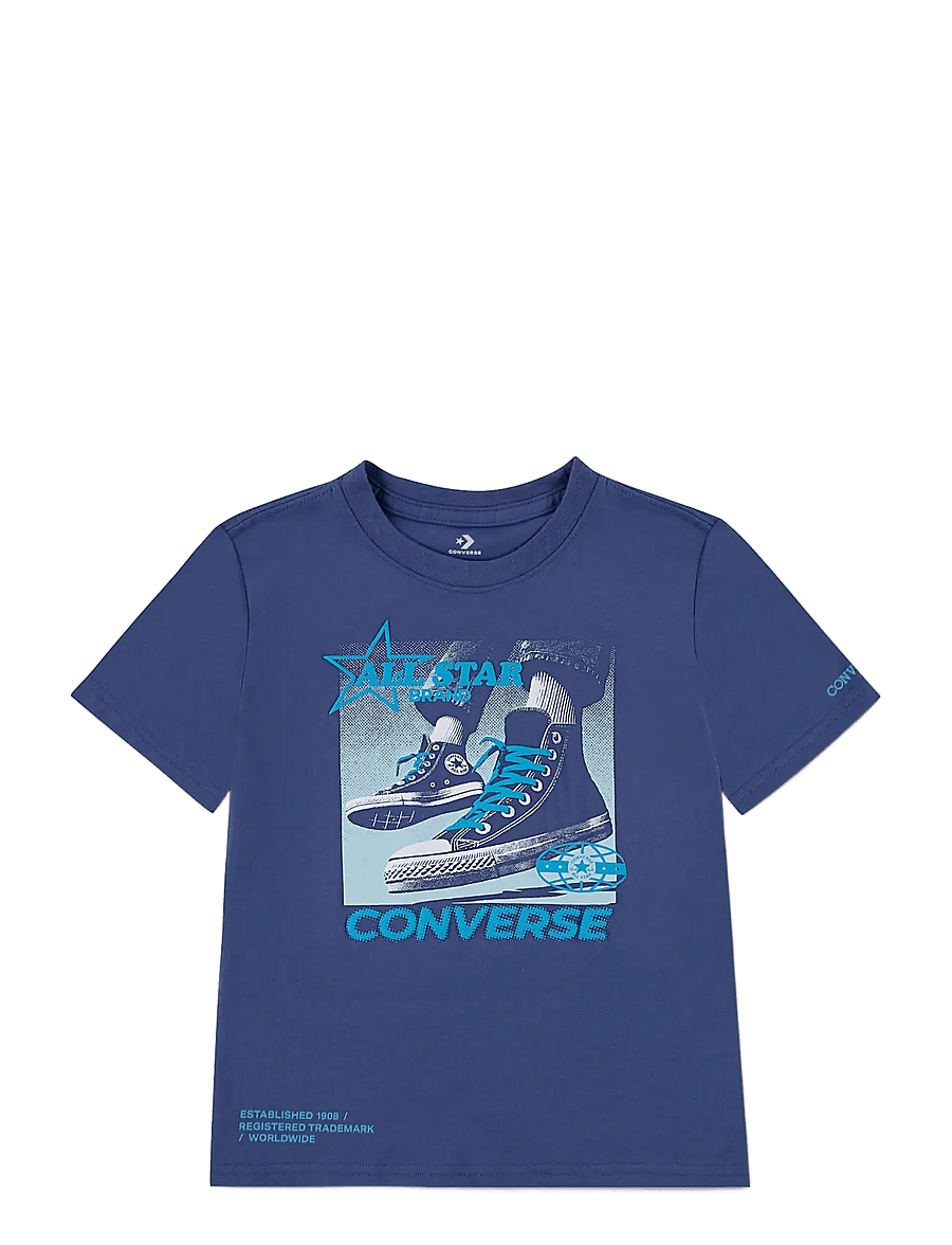 Converse - CNVB PHOTO REAL CNV SNKR TEE - sportstoppe - blue - 0