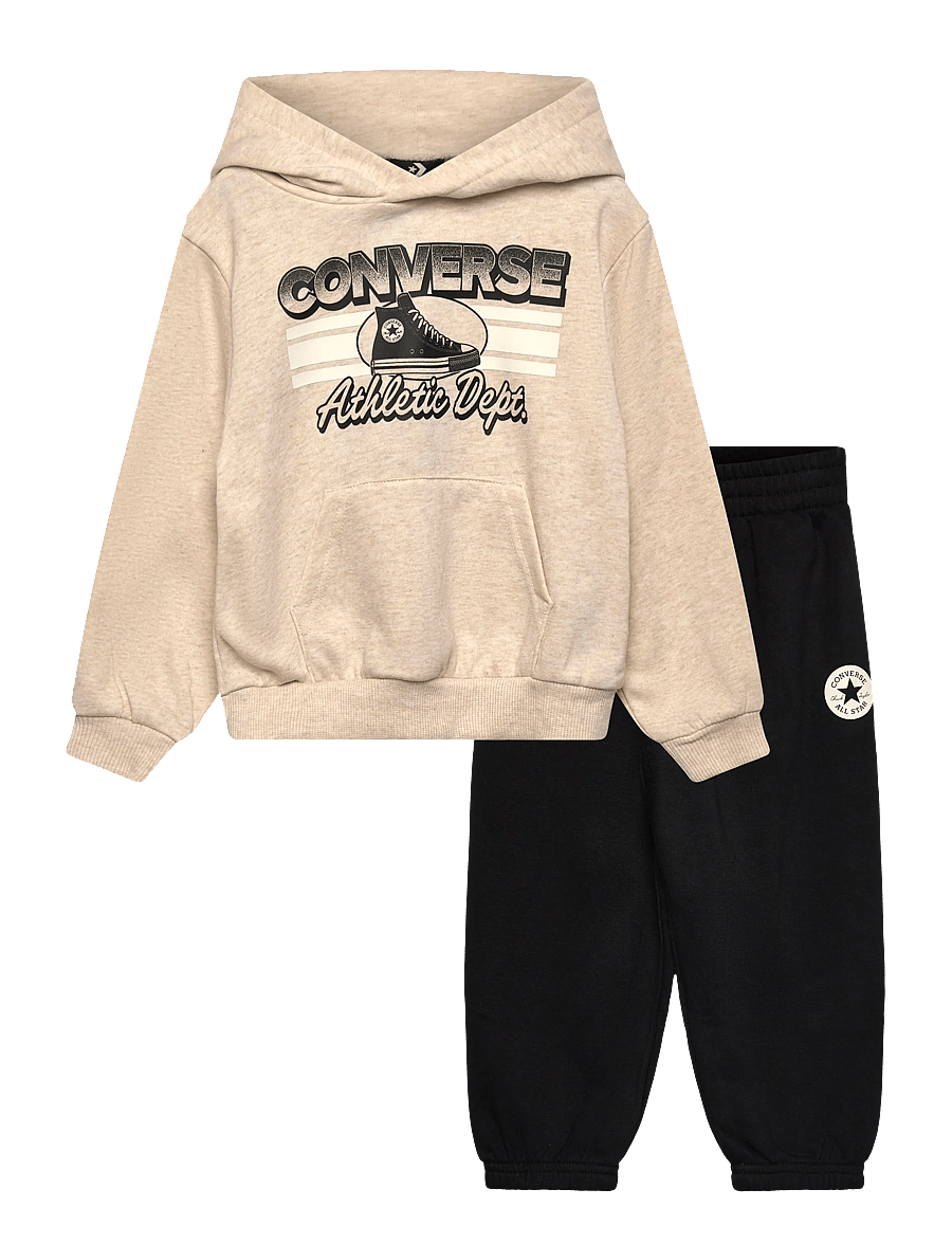 Converse - CNVB CHEST STRIPE W SNKR GFX P - spordidressid - black - 0