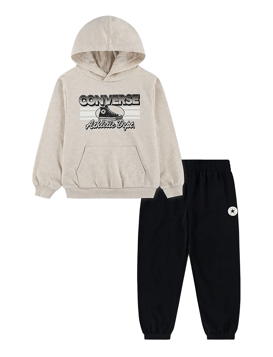 Converse - CNVB CHEST STRIPE W SNKR GFX P - spordidressid - black - 0