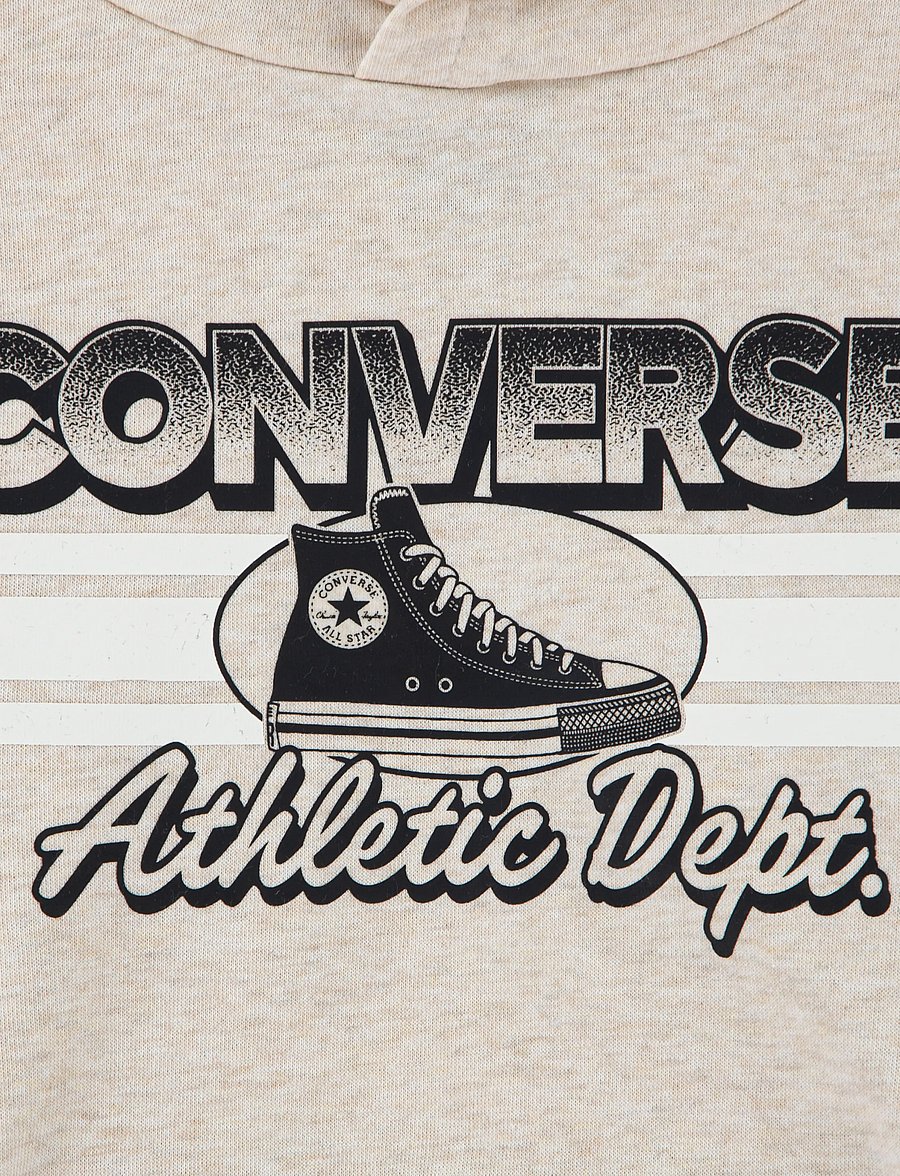 Converse - CNVB CHEST STRIPE W SNKR GFX P - spordidressid - black - 2
