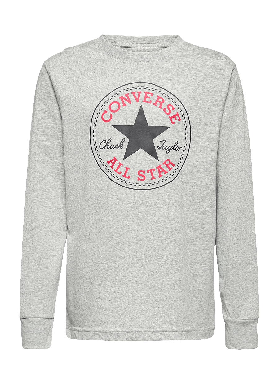 Converse - L/S TEE - langärmelig - dark grey heather - 0