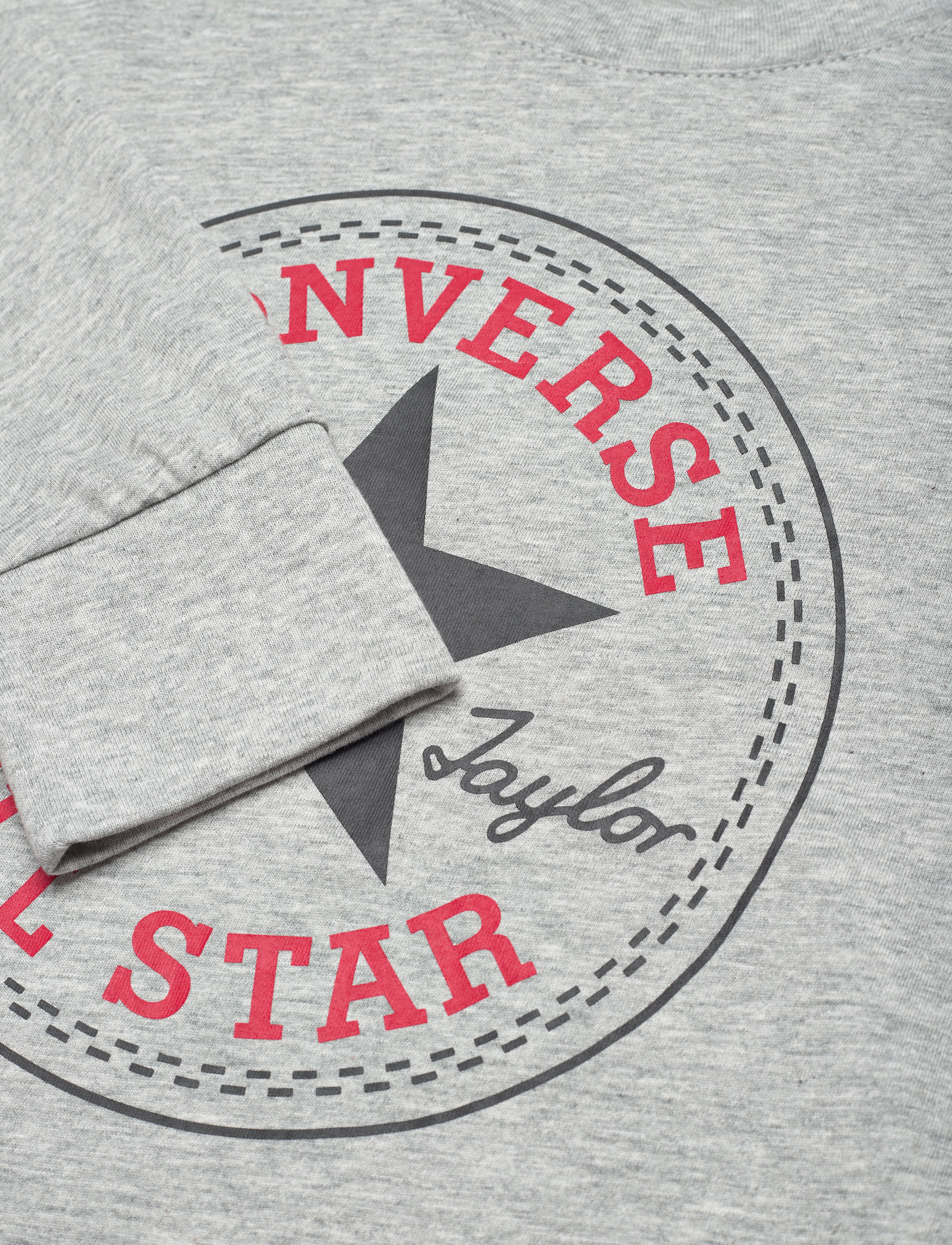 Converse - L/S TEE - dark grey heather - 2