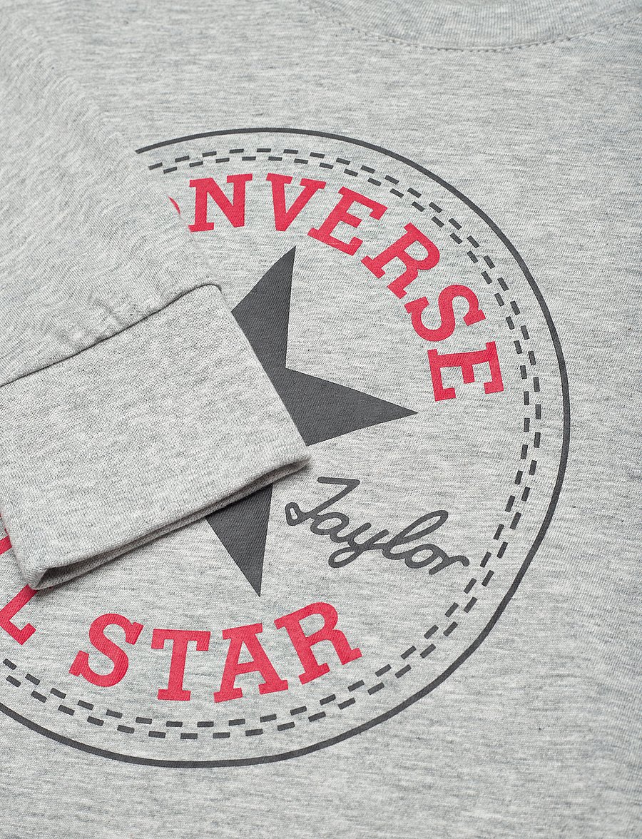 Converse - L/S TEE - langärmelig - dark grey heather - 2