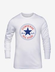 Converse - CNVB CHUCK PATCH LS TEE - long-sleeved t-shirts - white - 4