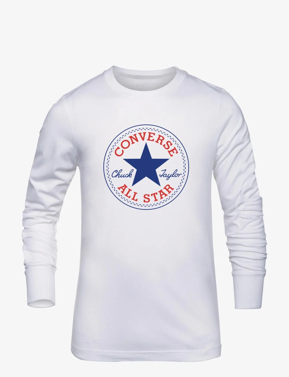 Converse - L/S TEE - långärmade t-shirts - white - 4
