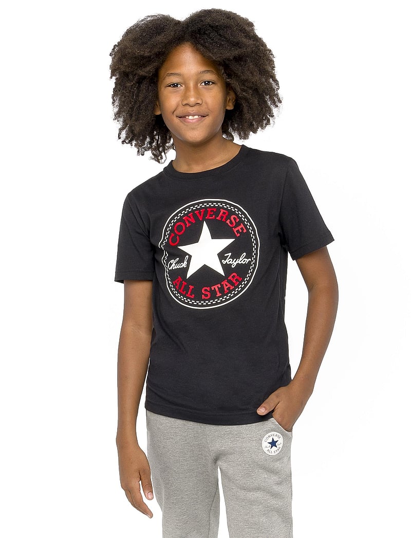Converse - S/S TEE - kortærmede t-shirts - black - 0