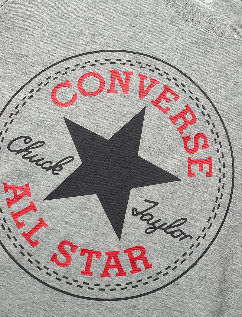 Converse - S/S TEE - kortærmede t-shirts - dk grey heather - 5
