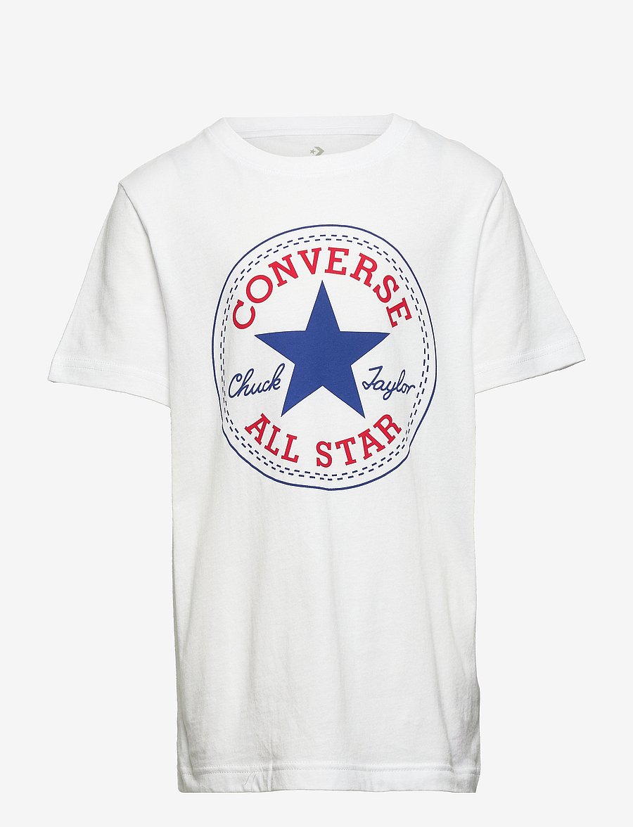 Converse - S/S TEE - kortærmede t-shirts - white - 0