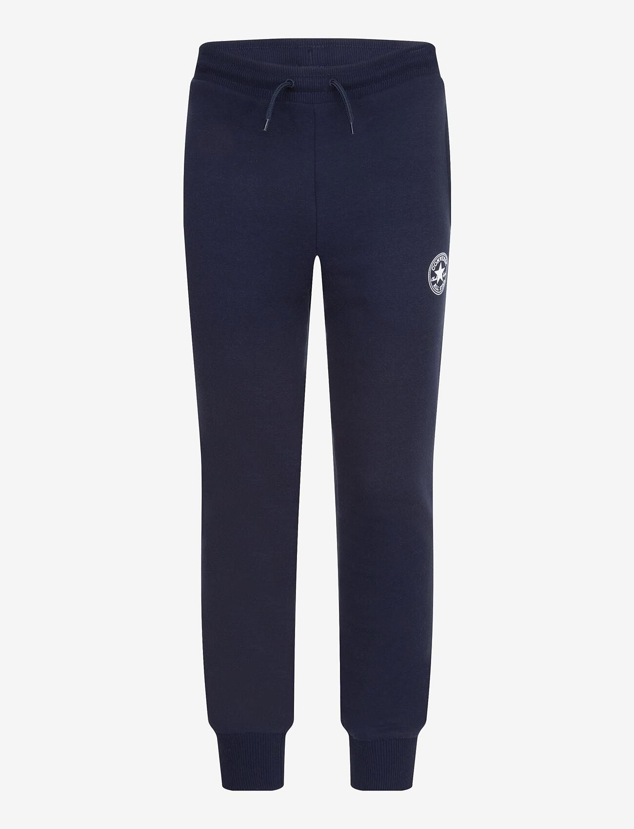 Converse - FP-FLEECE/TERRY PANT - herbstliche kleidung - obsidian / white - 0