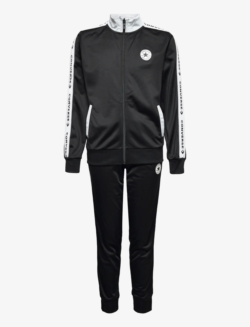 Black top converse tracksuit