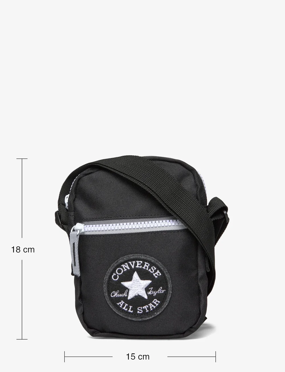 Converse - CB-CROSSBODY BAG - tygpåsar & små väskor - black - 3
