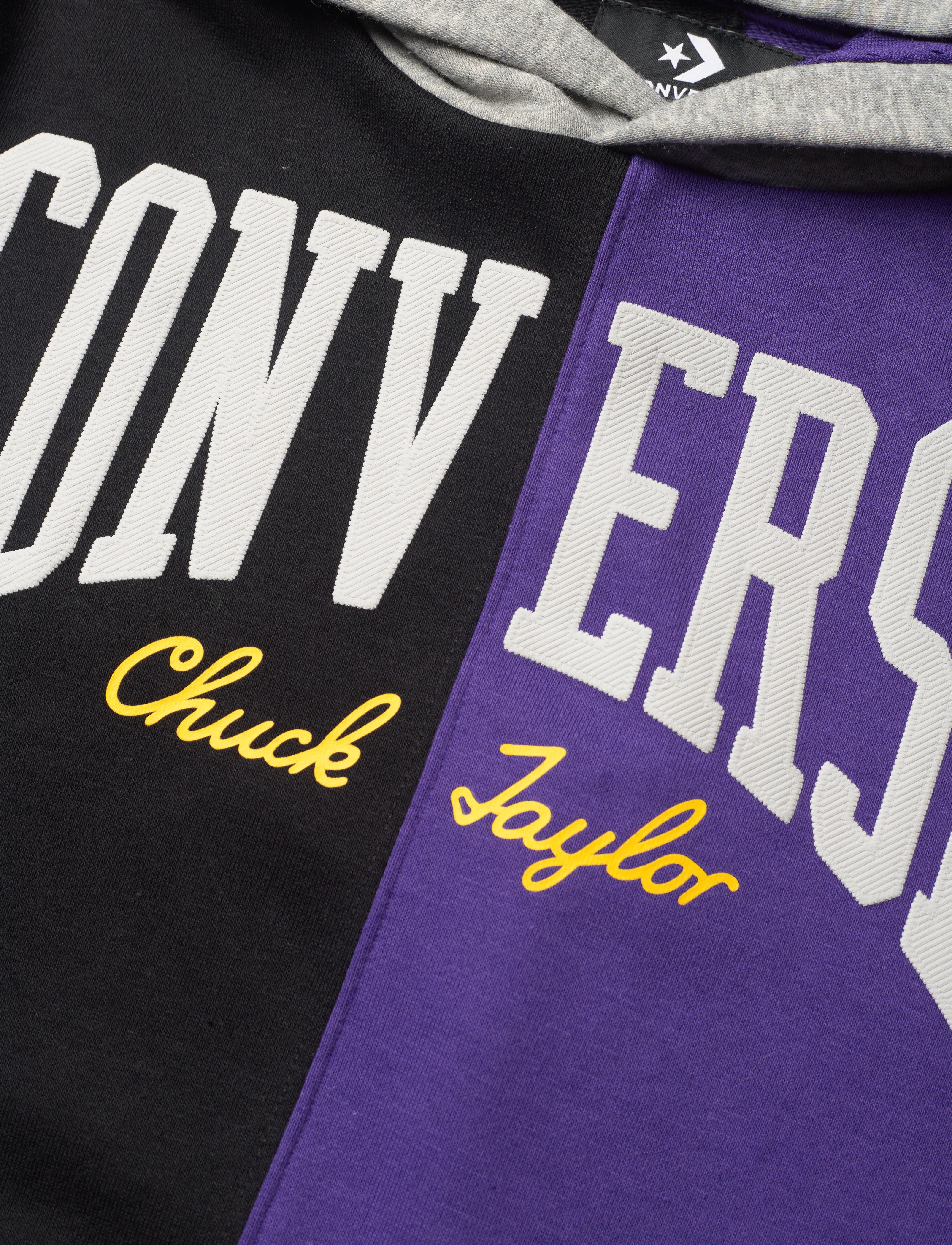 Converse - THROWBACK SPLIT FT PO HOODIE - black - 2