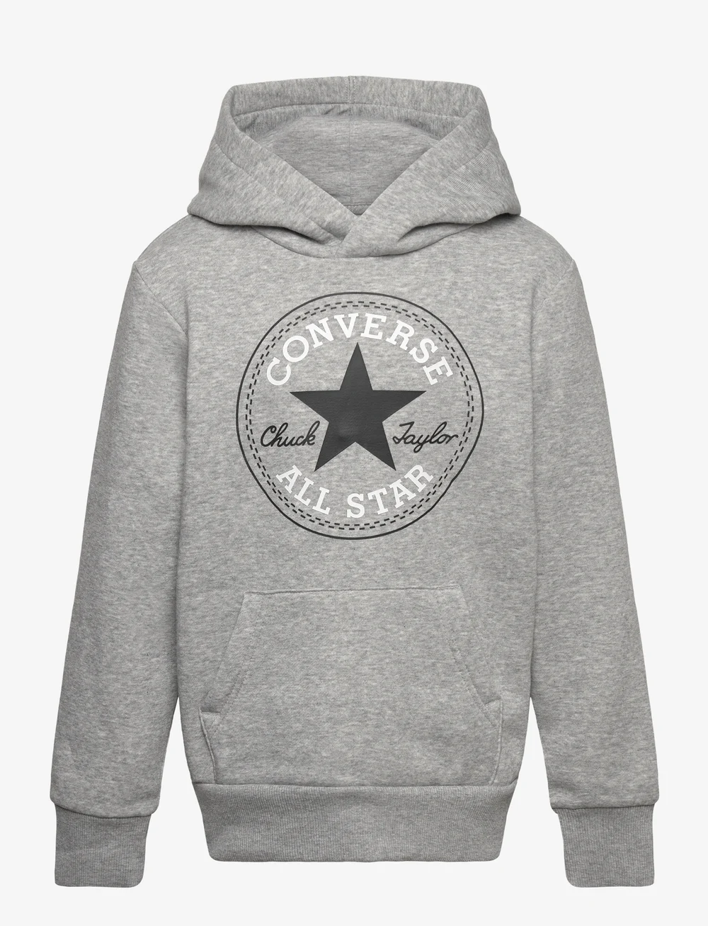 Converse - PULL-OVER HOODY - huvtröjor - dk grey heather - 0