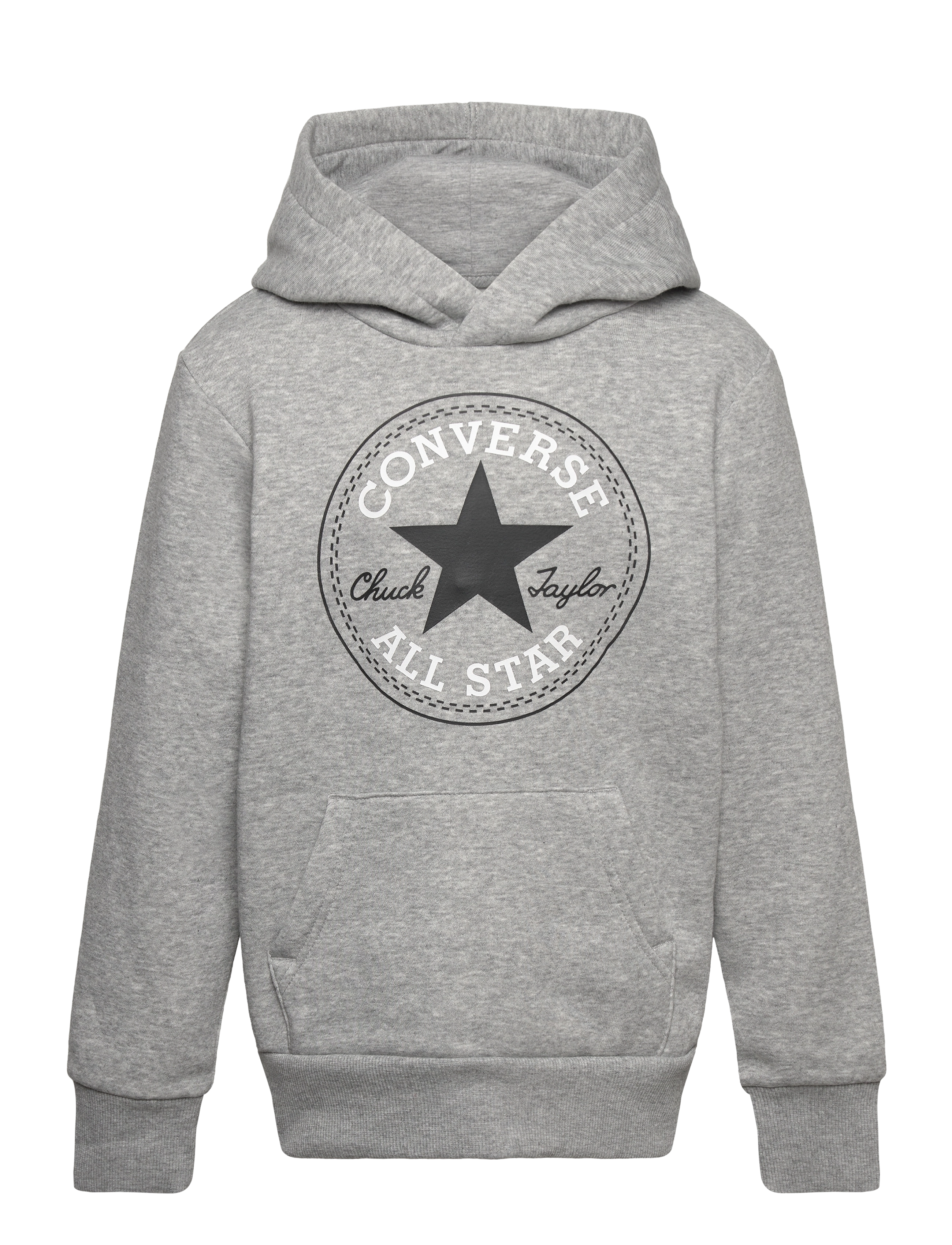 Converse PULL-OVER HOODY - Overdele - DK GREY HEATHER / grey