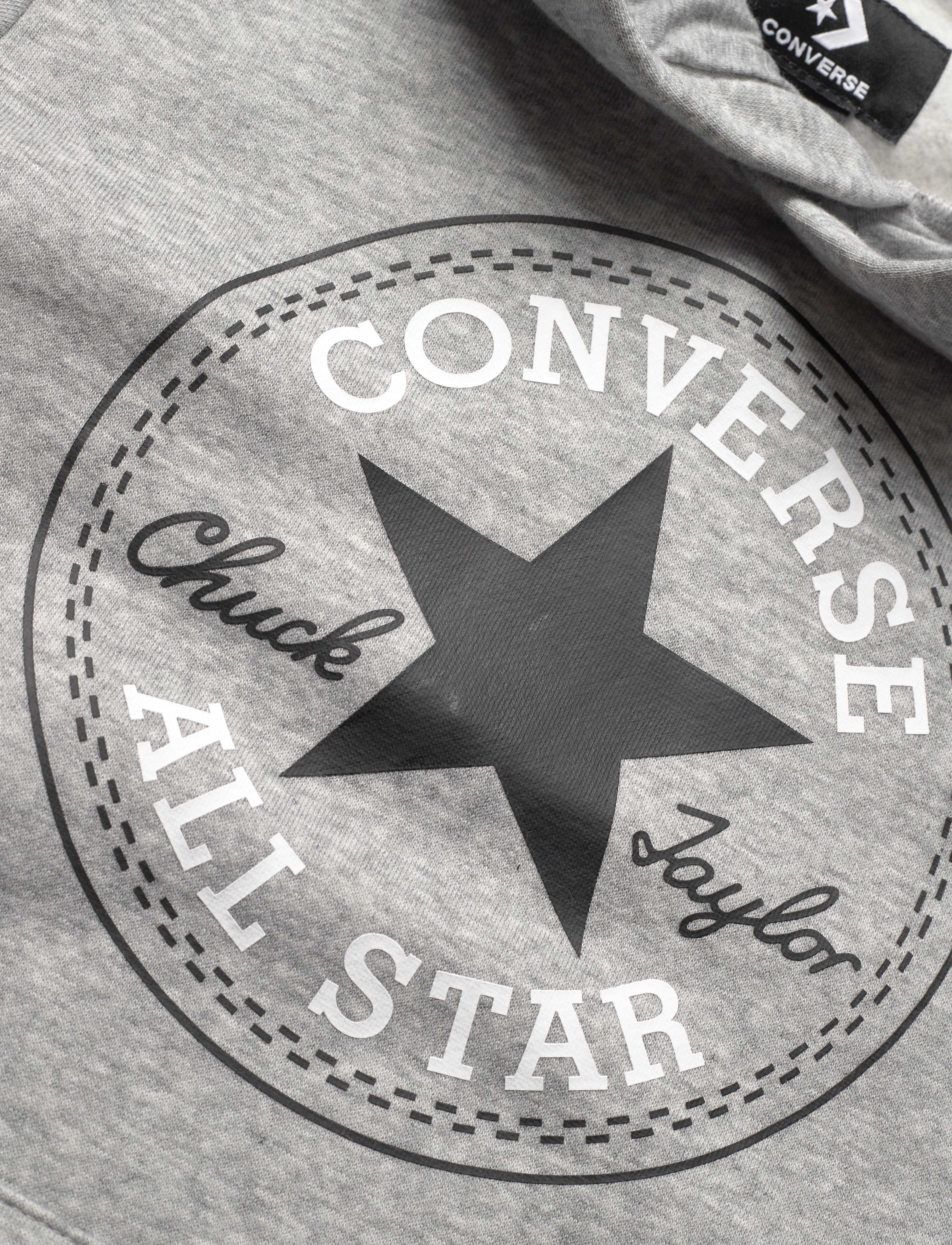 Converse - PULL-OVER HOODY - hættetrøjer - dk grey heather - 2