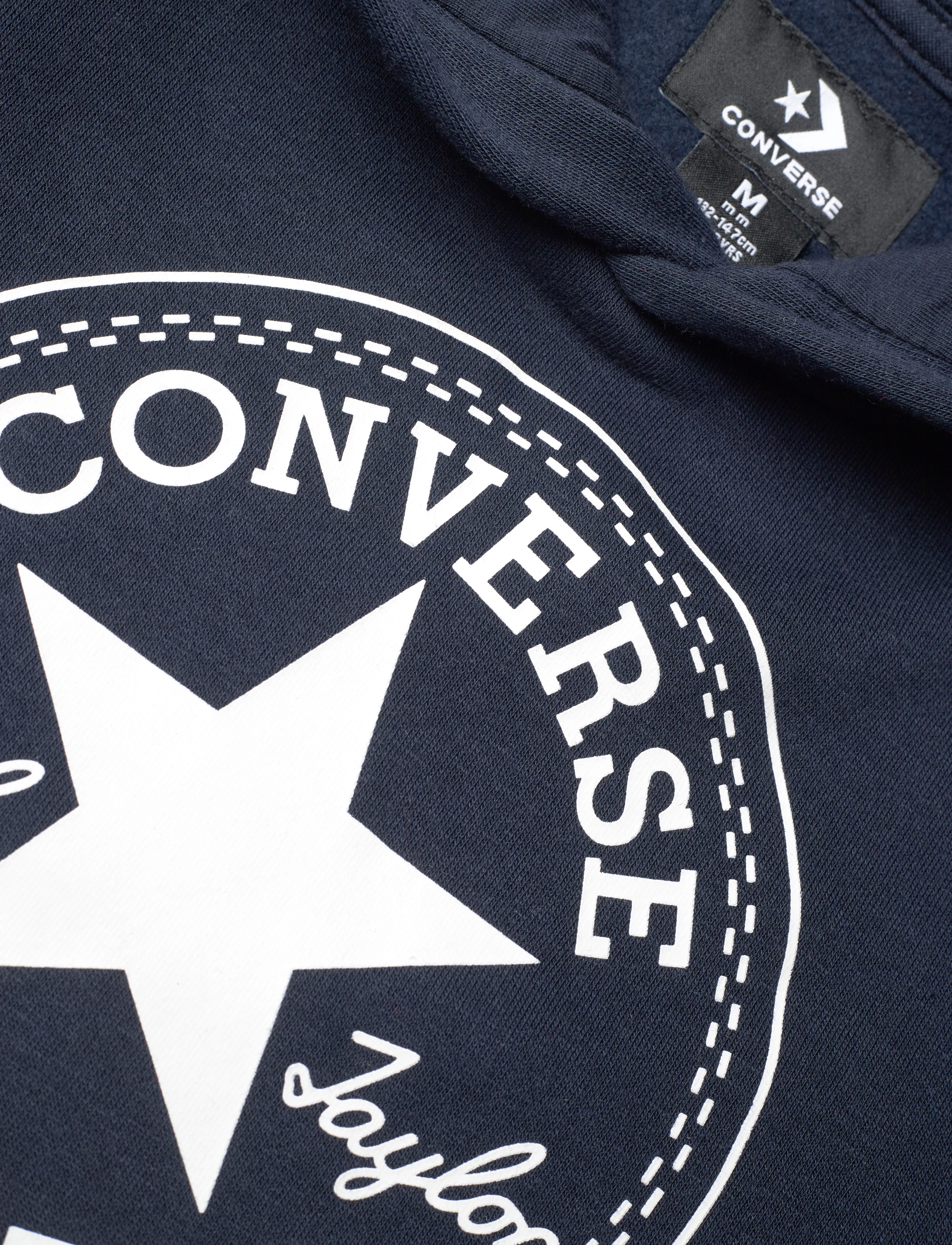 Converse - PULL-OVER HOODY - hettegensere - obsidian - 2