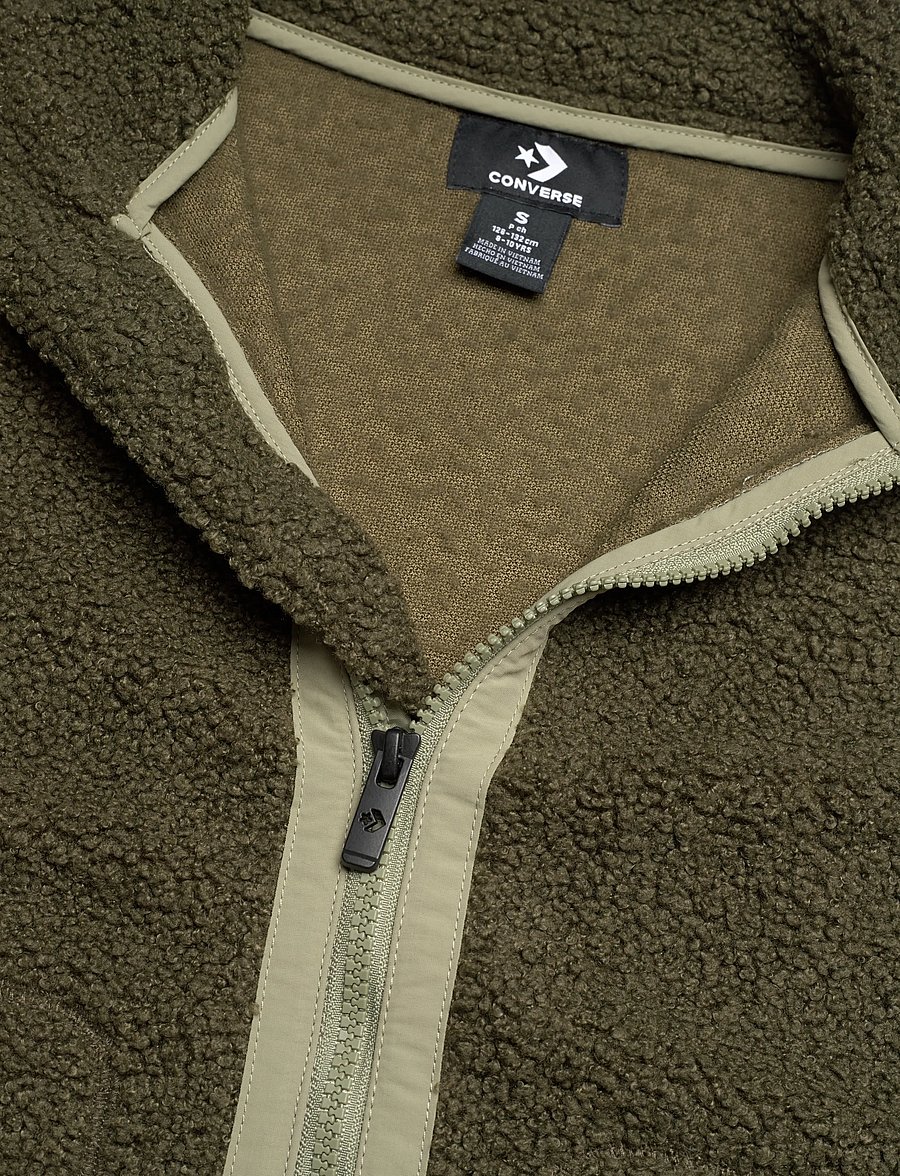 Converse - FQ-FULL ZIP TOP - paksud joped - beige - 2