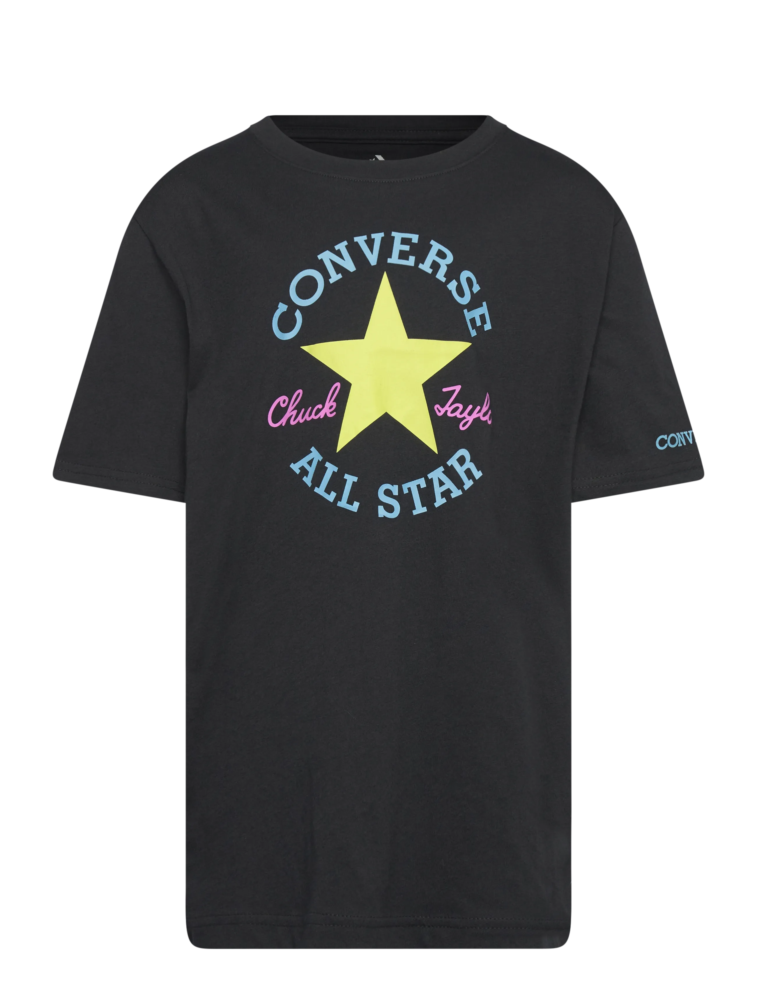 Converse CNVB DISSECTED CHUCK PATCH SS - Topper & T-skjorter - BLACK/NEON MANTIS / black