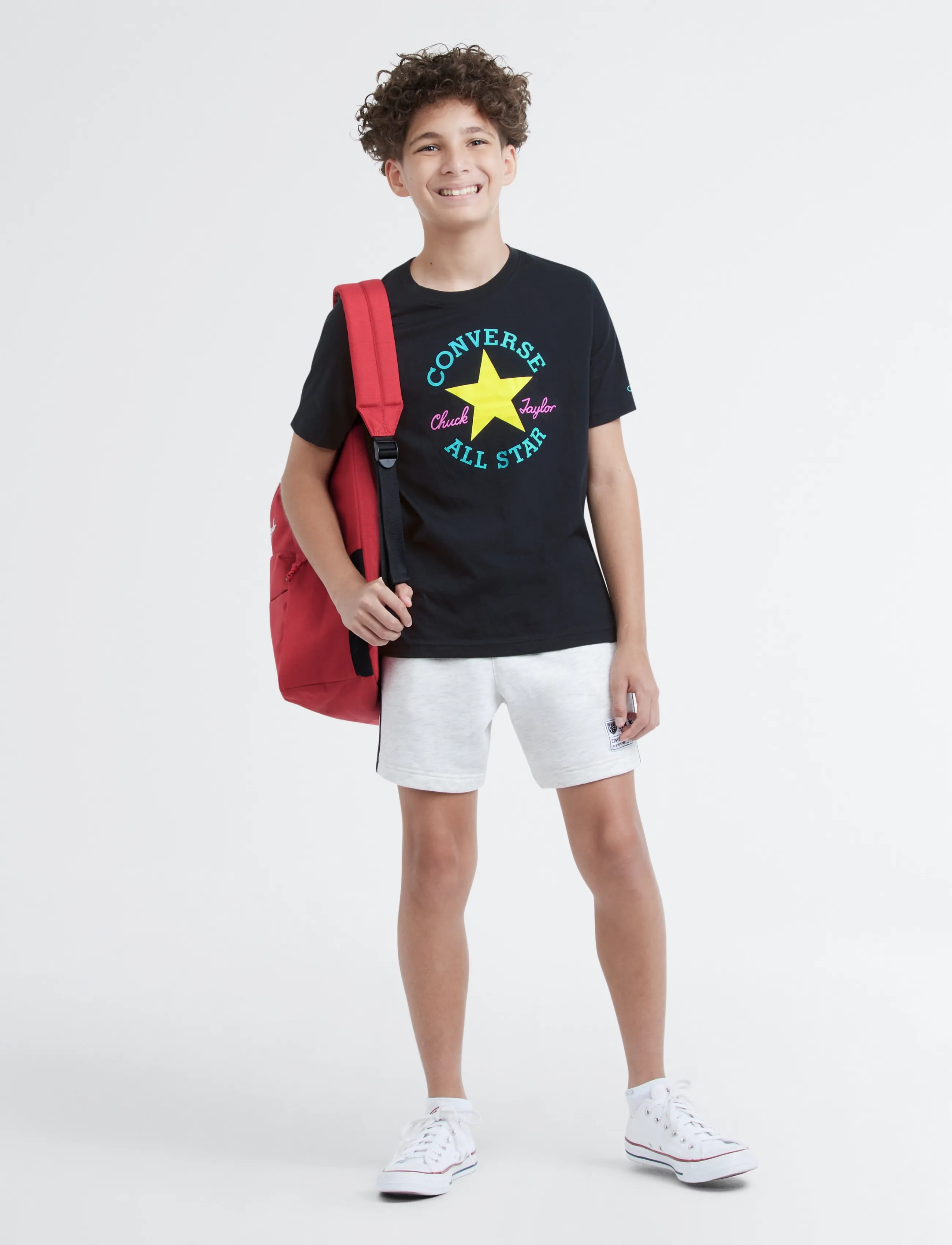 Converse - CNVB DISSECTED CHUCK PATCH SS - kortærmede t-shirts - black/neon mantis - 4