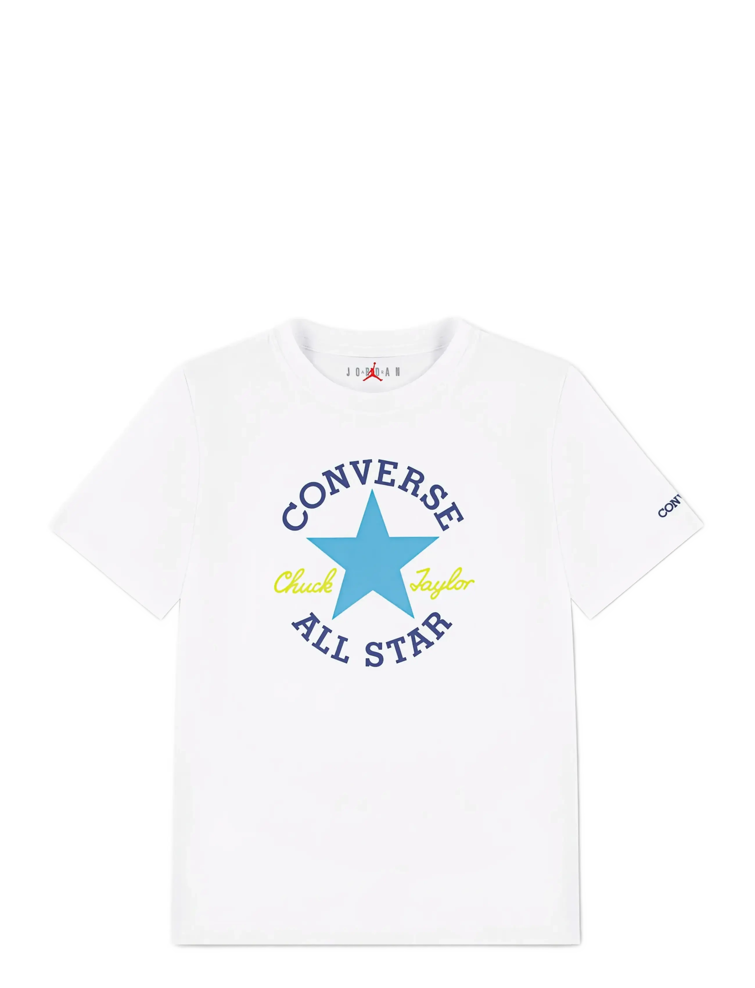 Converse CNVB DISSECTED CHUCK PATCH SS - Topper & T-skjorter - WHITE/GNARLY BLUE / white