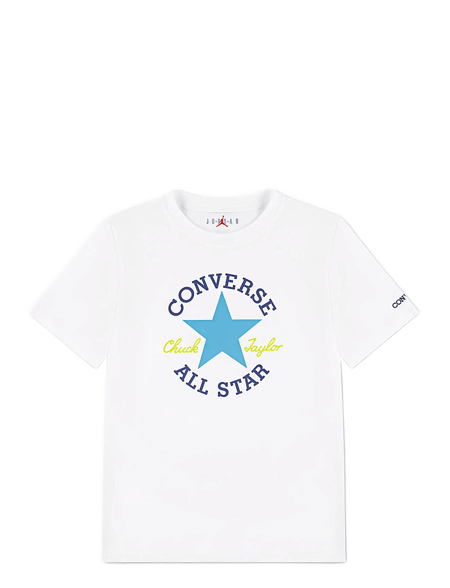 Converse - TE-S/S TEE - lühikeste varrukatega t-särgid - white/gnarly blue - 1