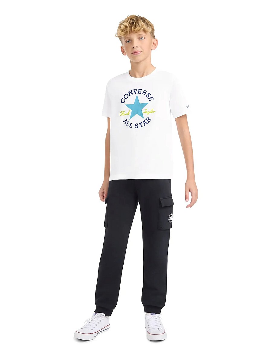 Converse - TE-S/S TEE - lühikeste varrukatega t-särgid - white/gnarly blue - 4