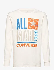Converse - ALL STAR CONVERSE STACKUP TEE - langermede t-skjorter - egret - 0