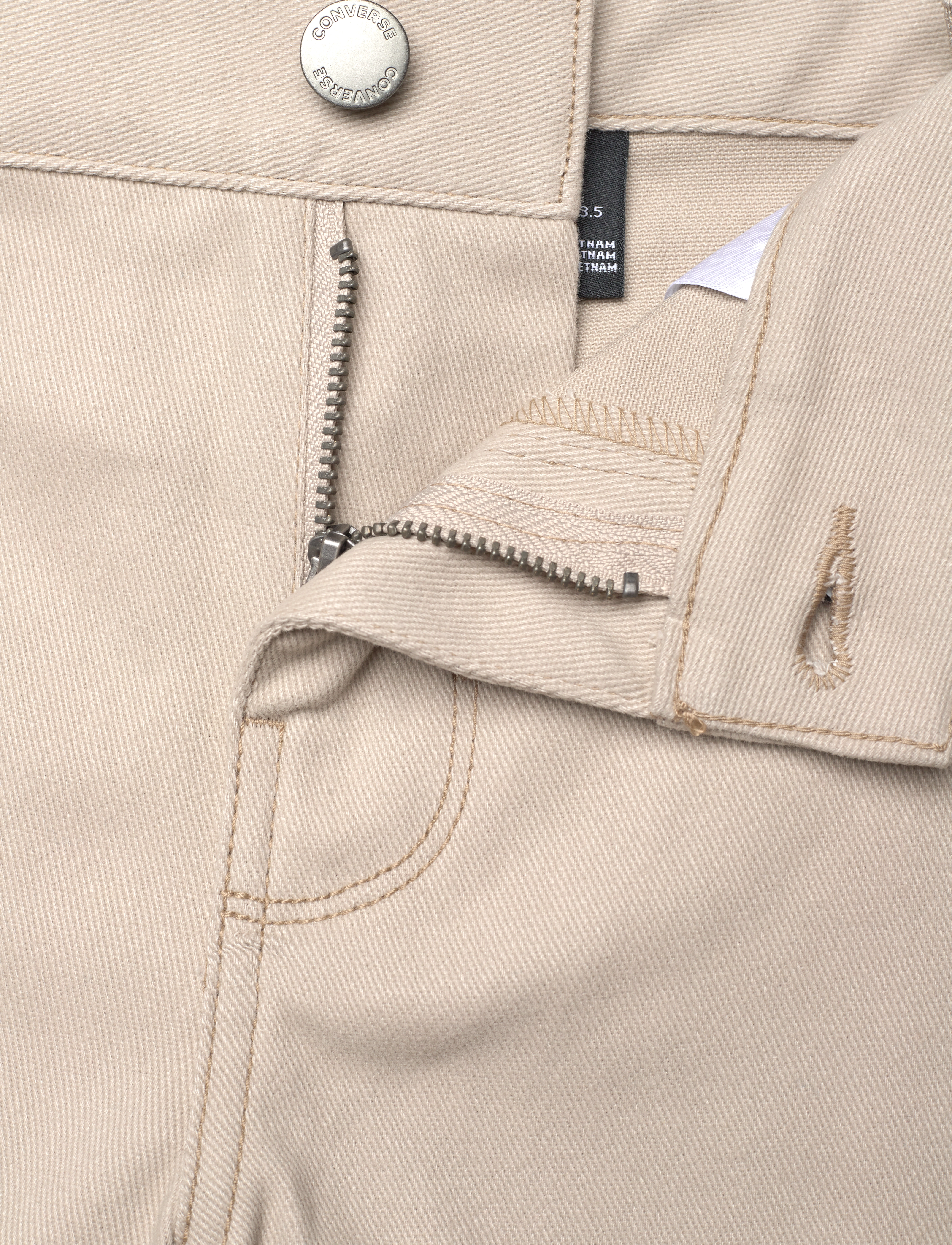 Converse - CNVB SLIM FIT 7/8 TWILL PANT / SLIM FIT 7/8 TWILL PANT - tapered jeans - beach stone - 3